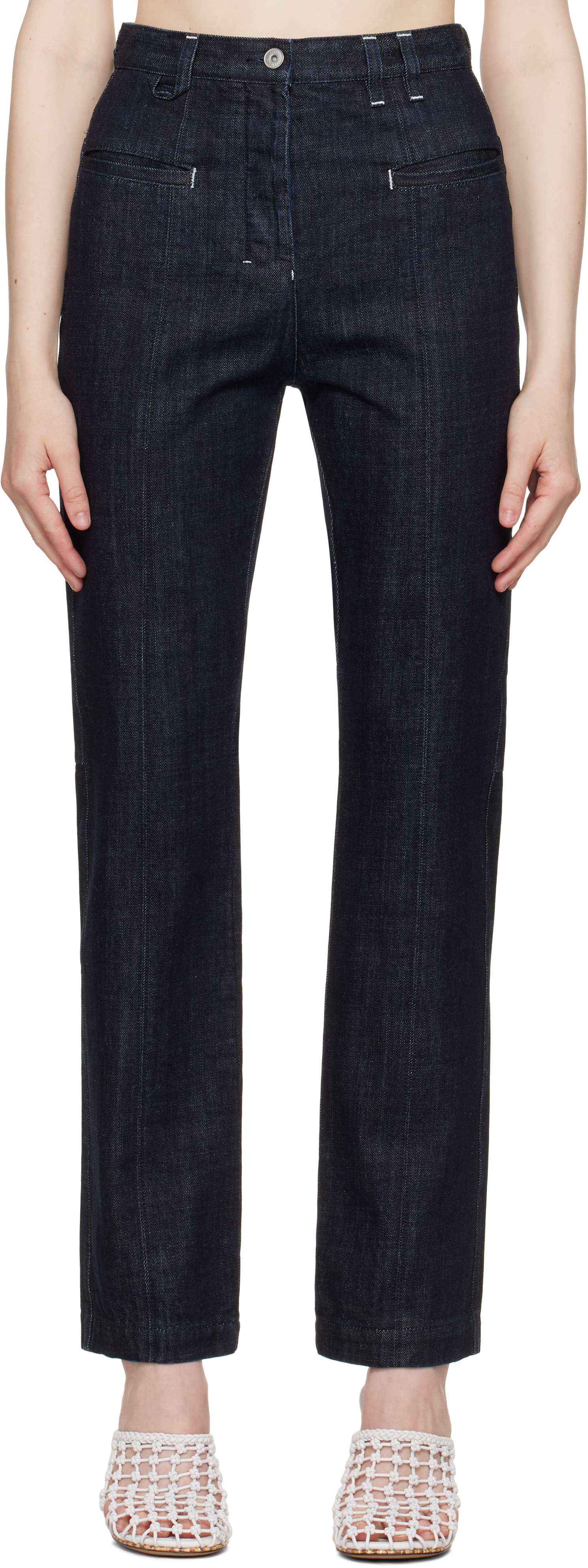 Jacquemus Navy La Croisière 'le De-nimes Norma' Jeans