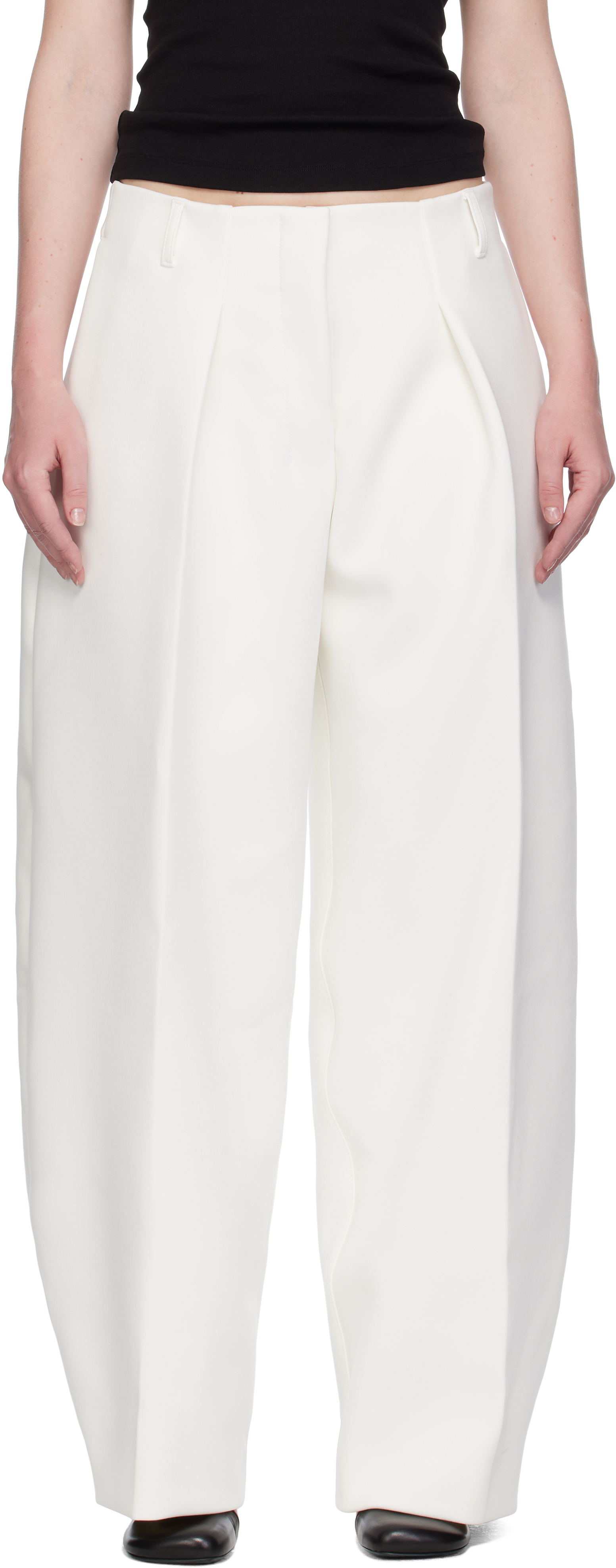 White La Croisière 'The Ovalo' Trousers