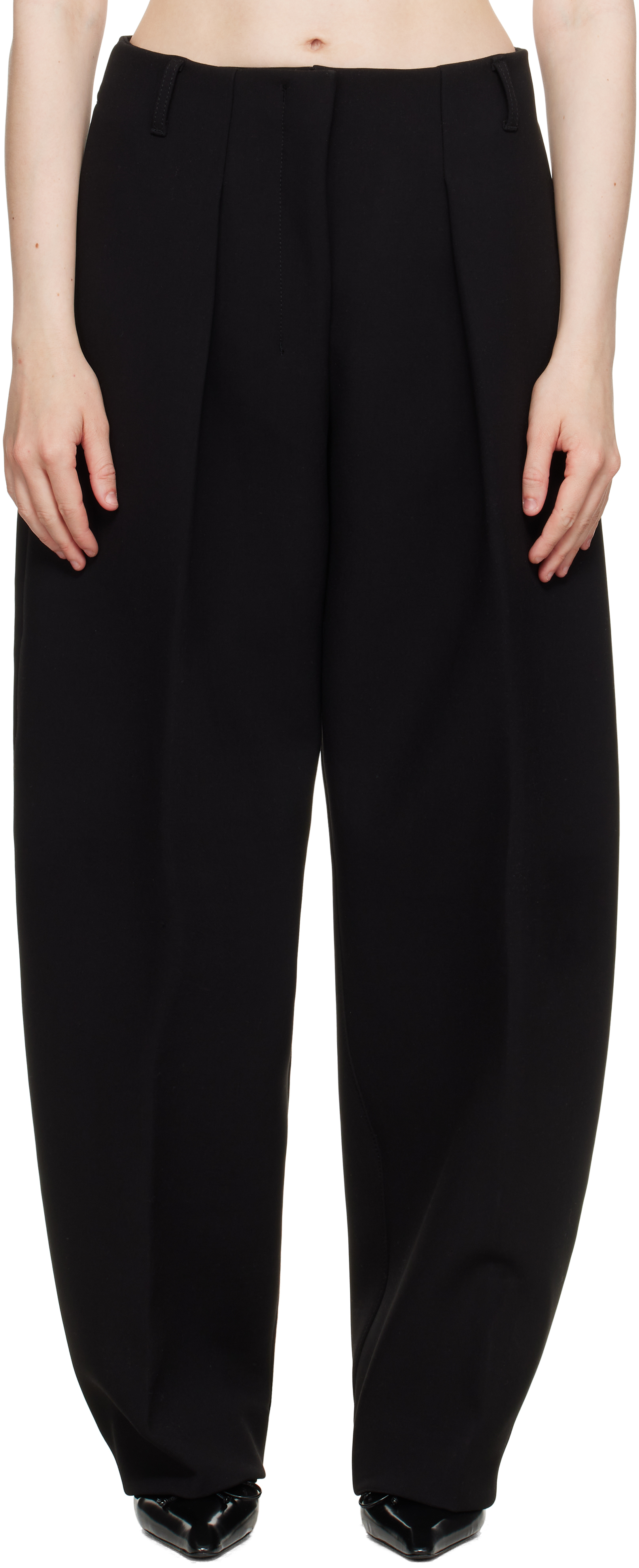 Jacquemus Black La Croisière 'the Ovalo' Trousers