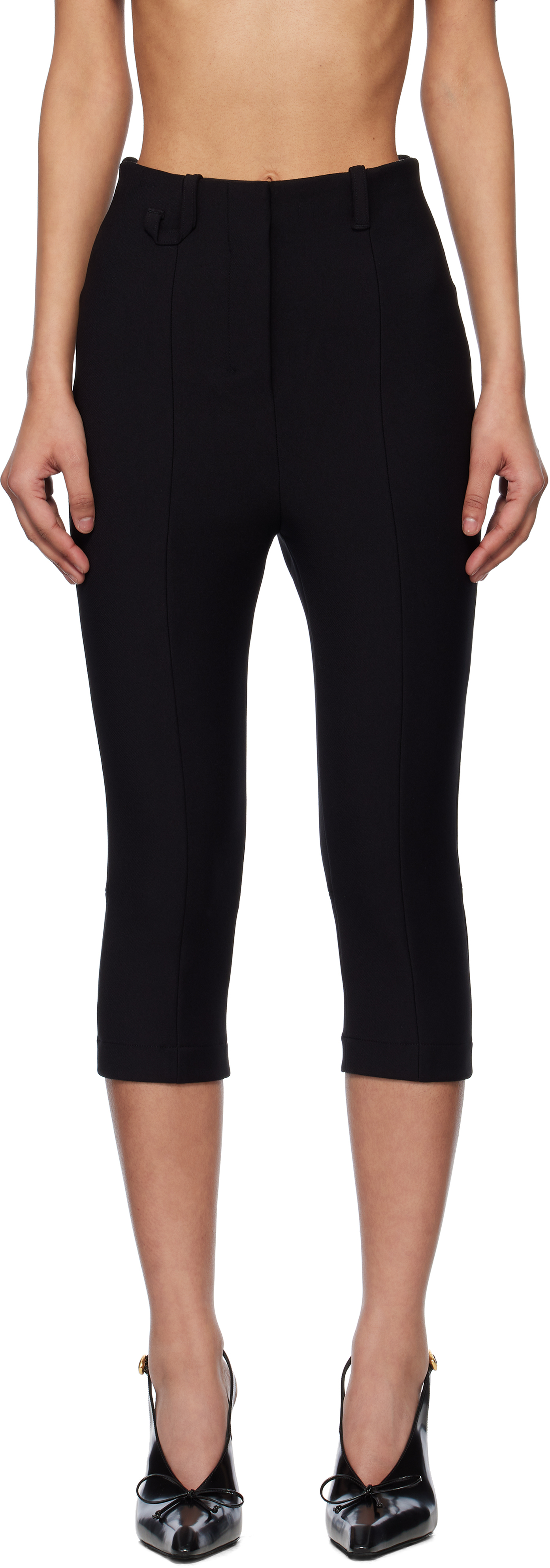 JACQUEMUS: Black La Croisière 'The Capri' Trousers | SSENSE 日本