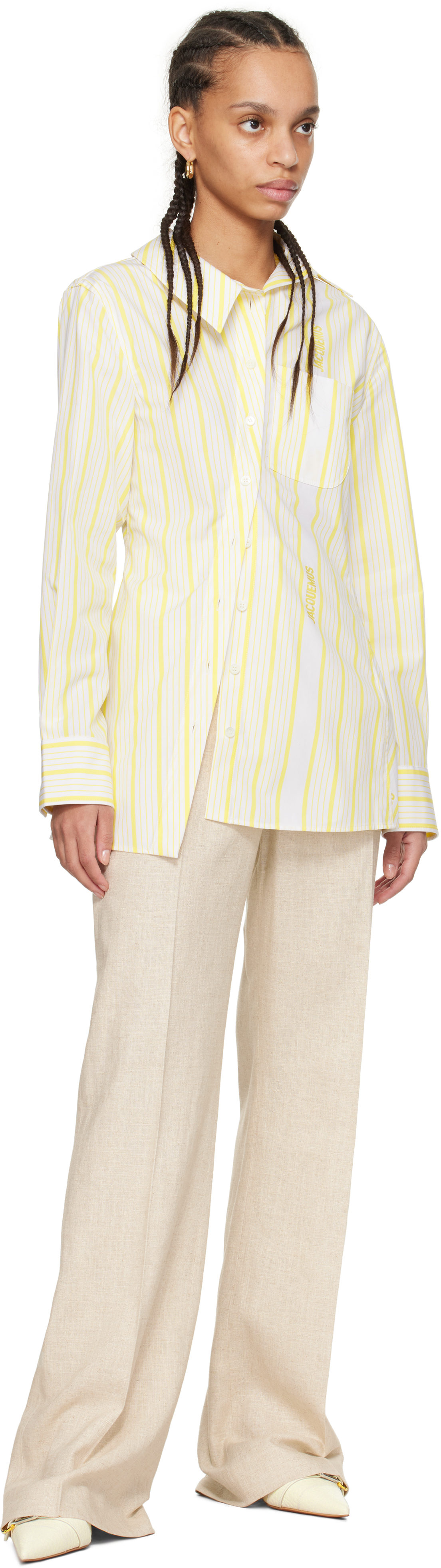 White & Yellow 'The Pablo' Shirt