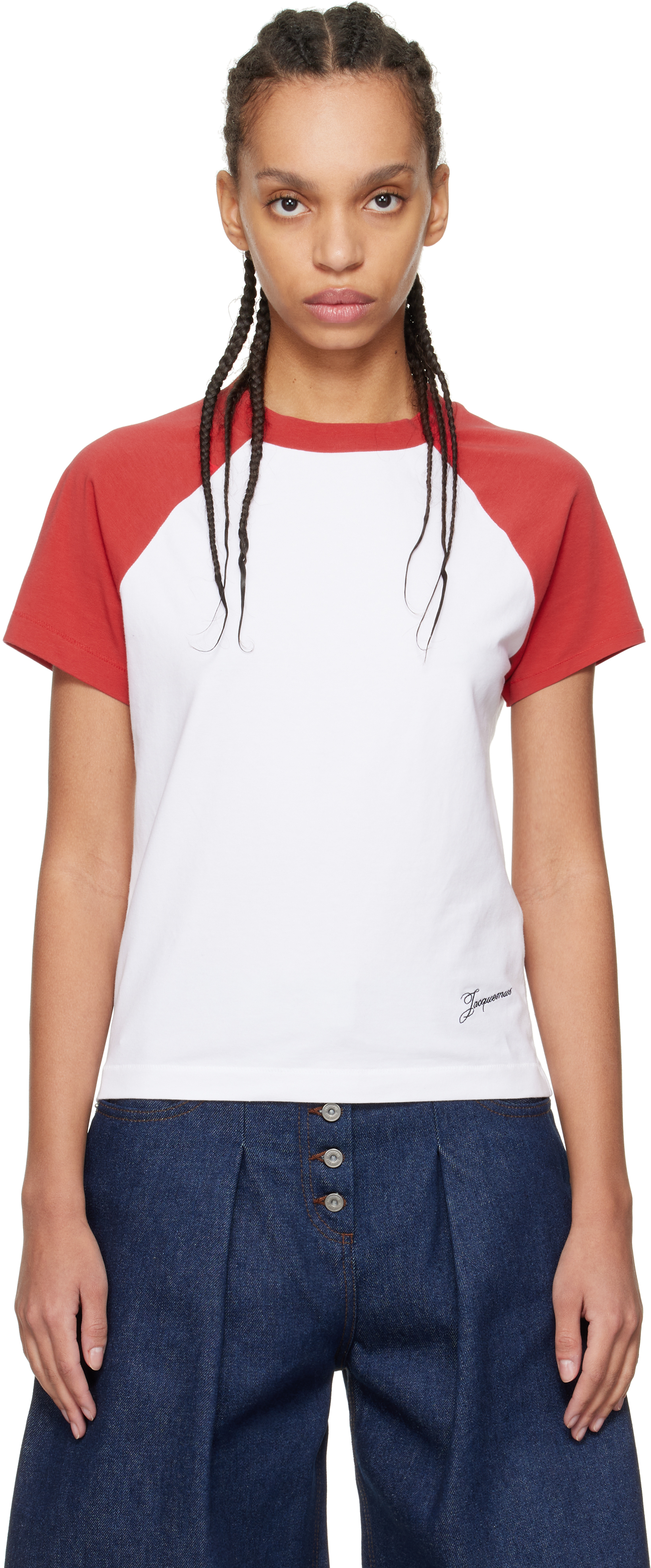 Red 'The Baseball mini' T-shirt