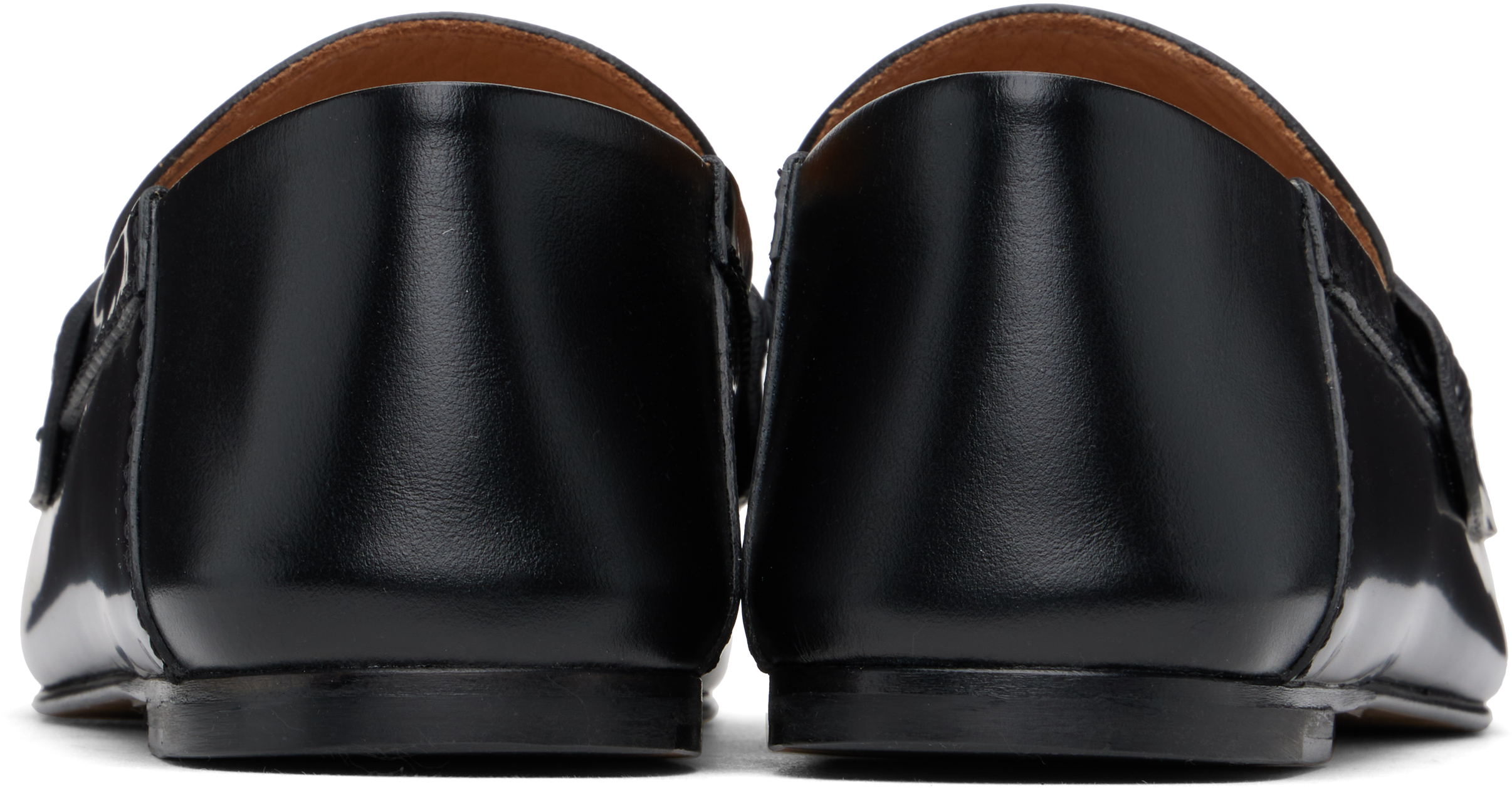 Shop Jacquemus Black La Casa 'the Carré' Loafers In 990 Black
