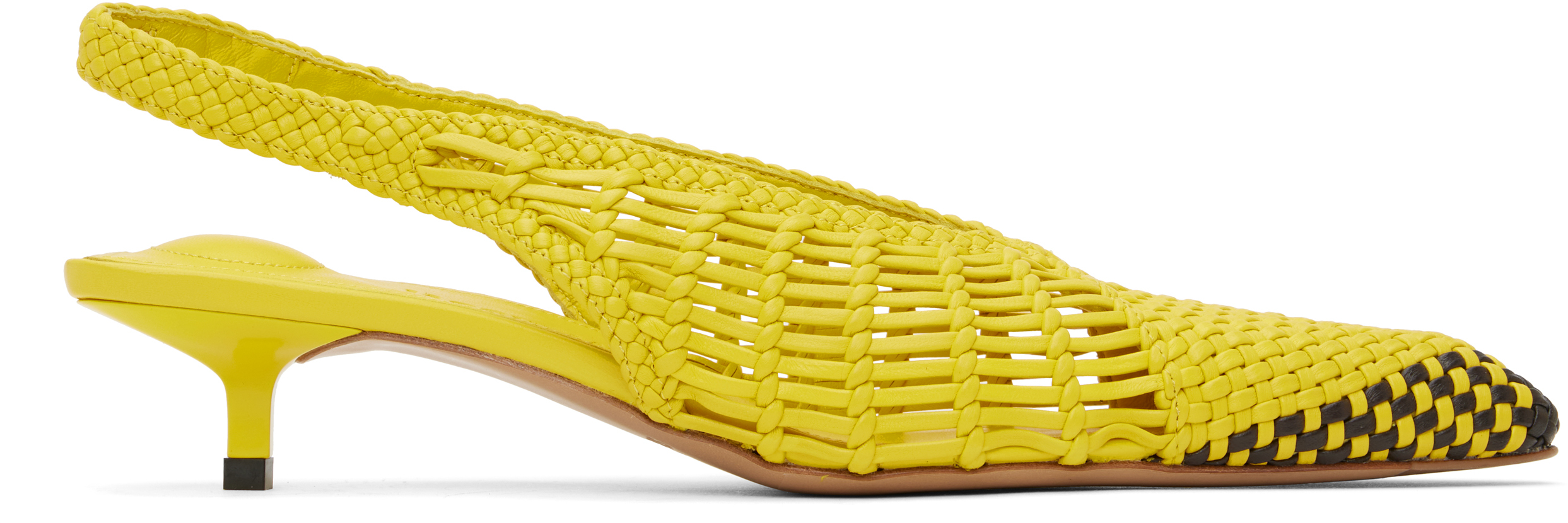 Yellow La Croisière 'The low Cubisto Banane' Heels