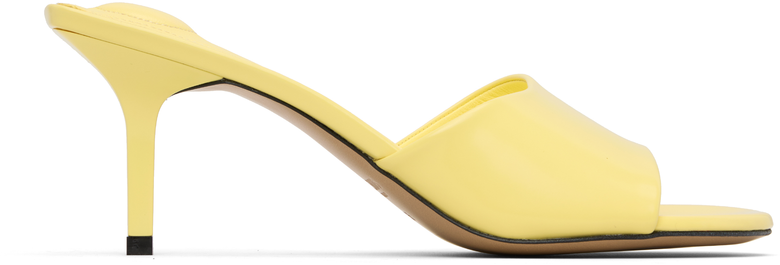 Jacquemus Yellow 'the Cubisto' Mules