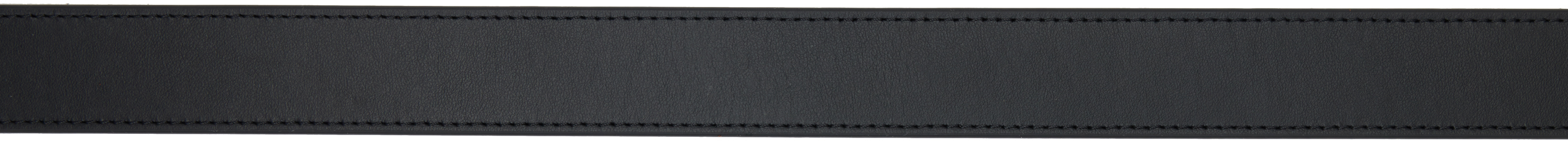 Jacquemus Black Les Classiques 'the Bambino' Belt In 99s Black / Silver