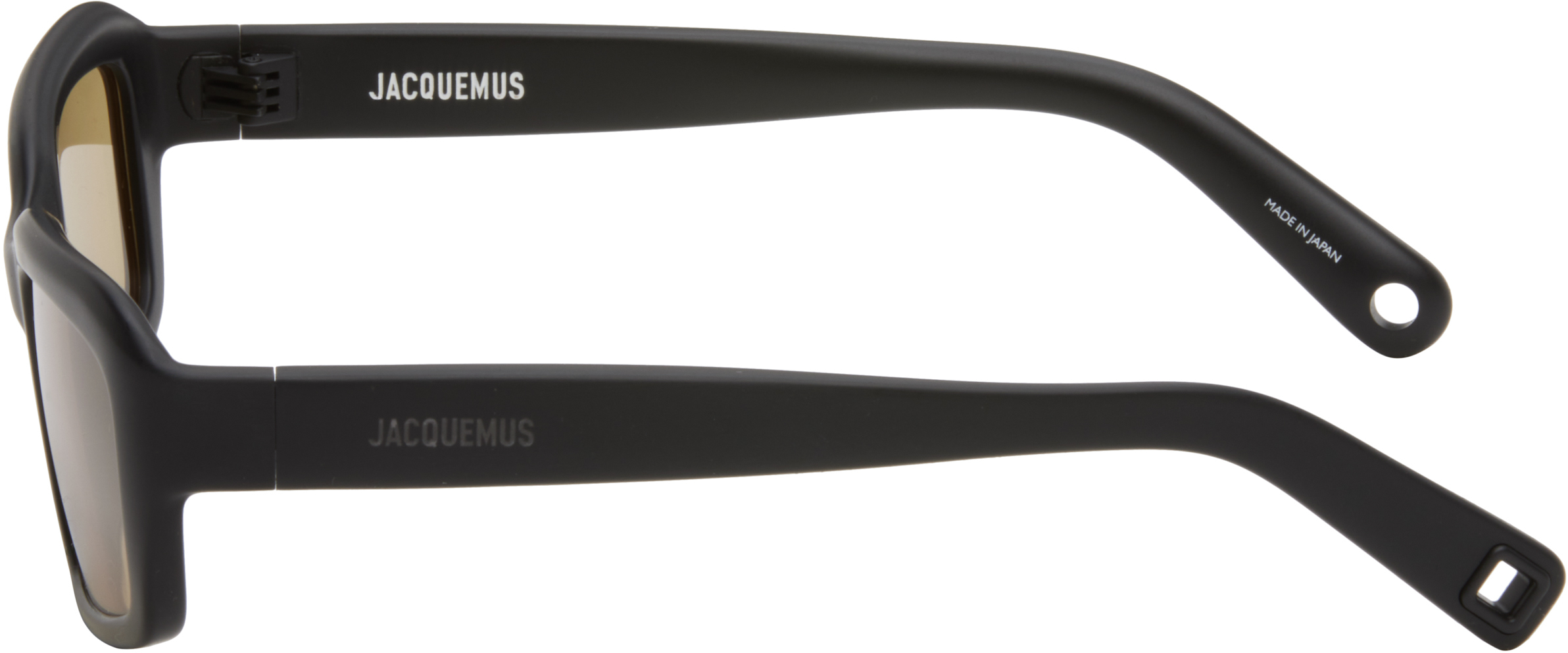Jacquemus Black La Croisière 'the Marino' Sunglasses In Matt Black/ Matt Bla