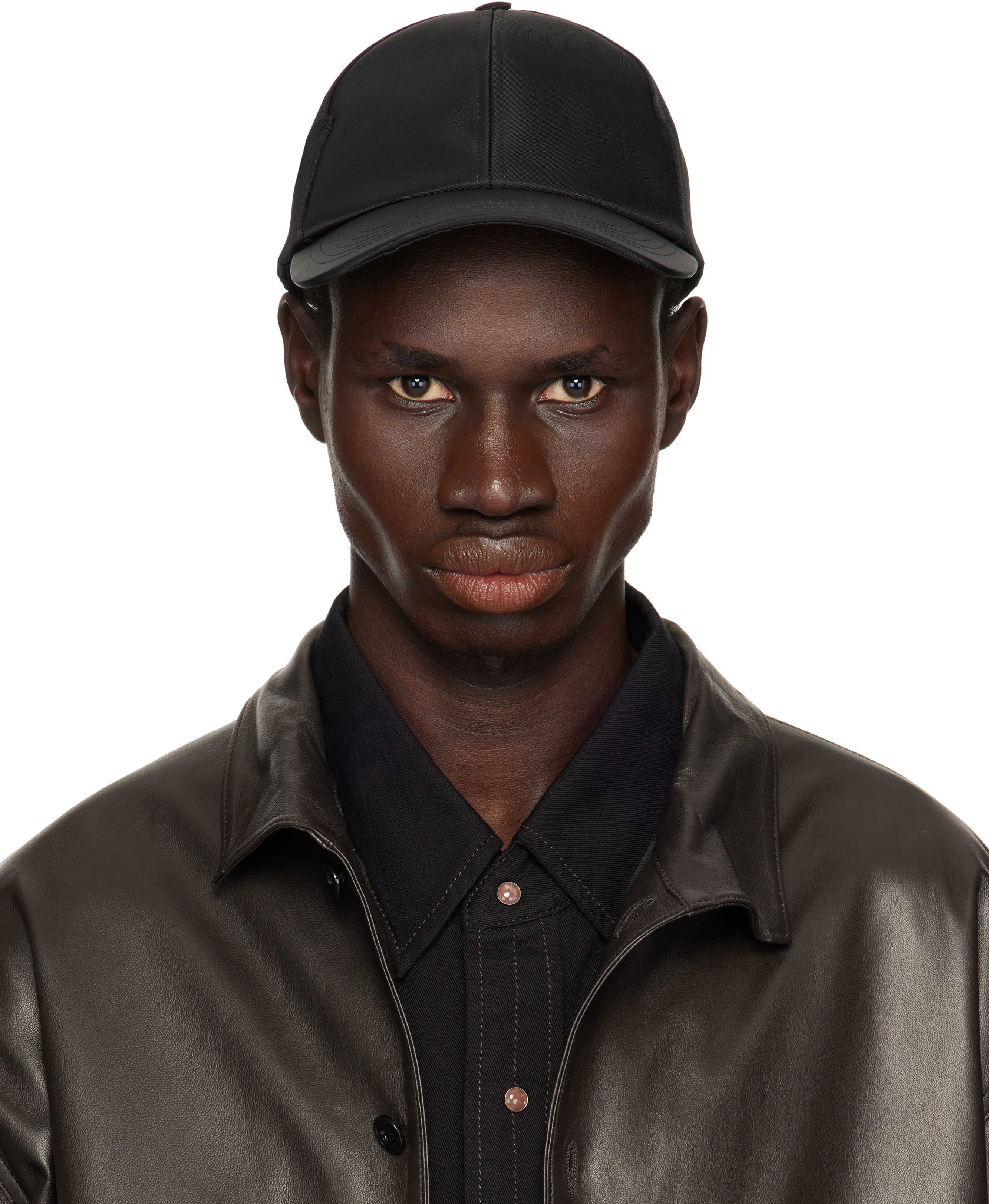 Jacquemus Black La Casa 'the Ovalie' Cap In 990 Black