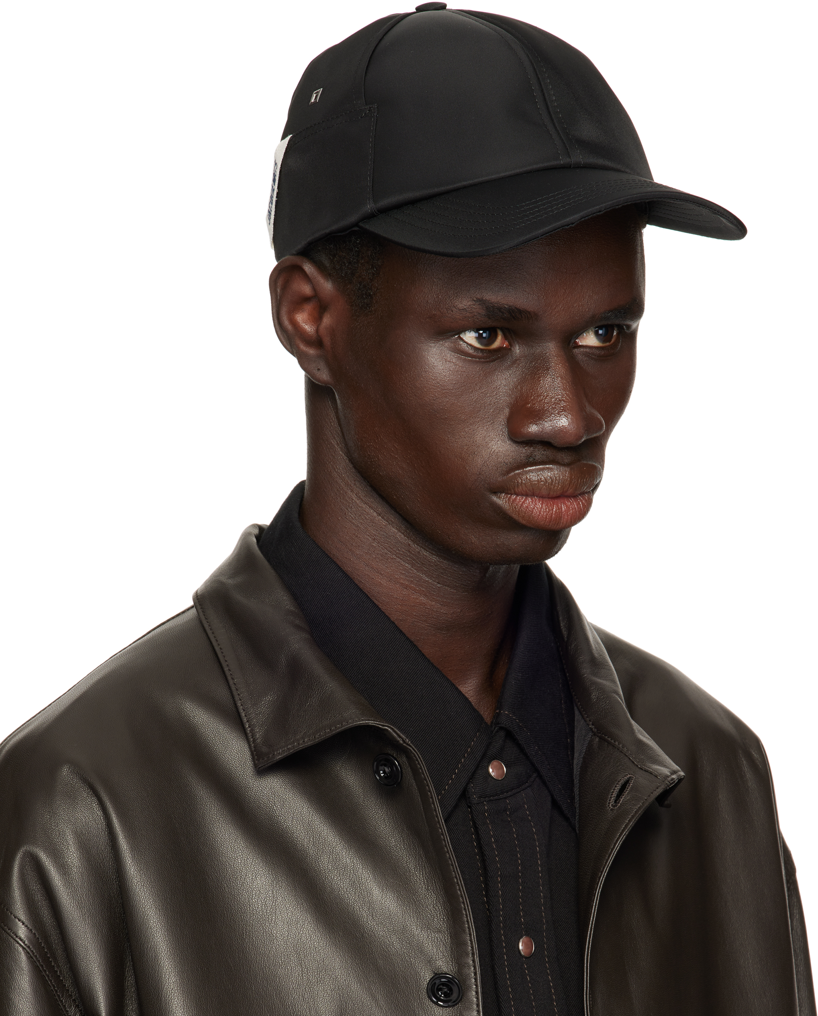 Jacquemus Black La Casa 'the Ovalie' Cap In 990 Black