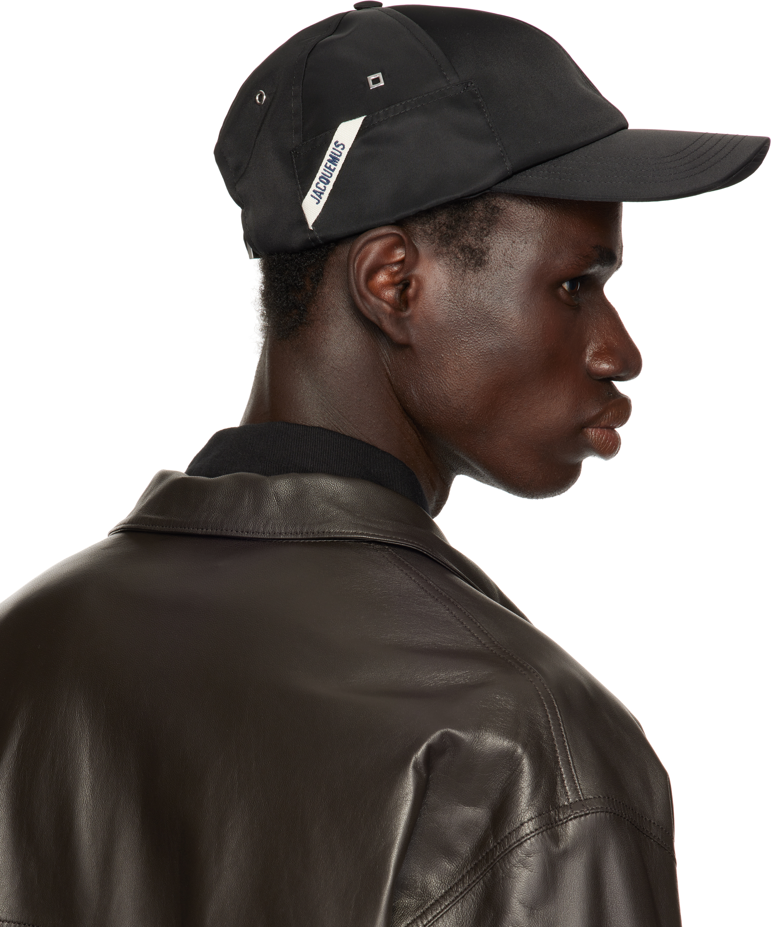 Jacquemus Black La Casa 'the Ovalie' Cap In 990 Black