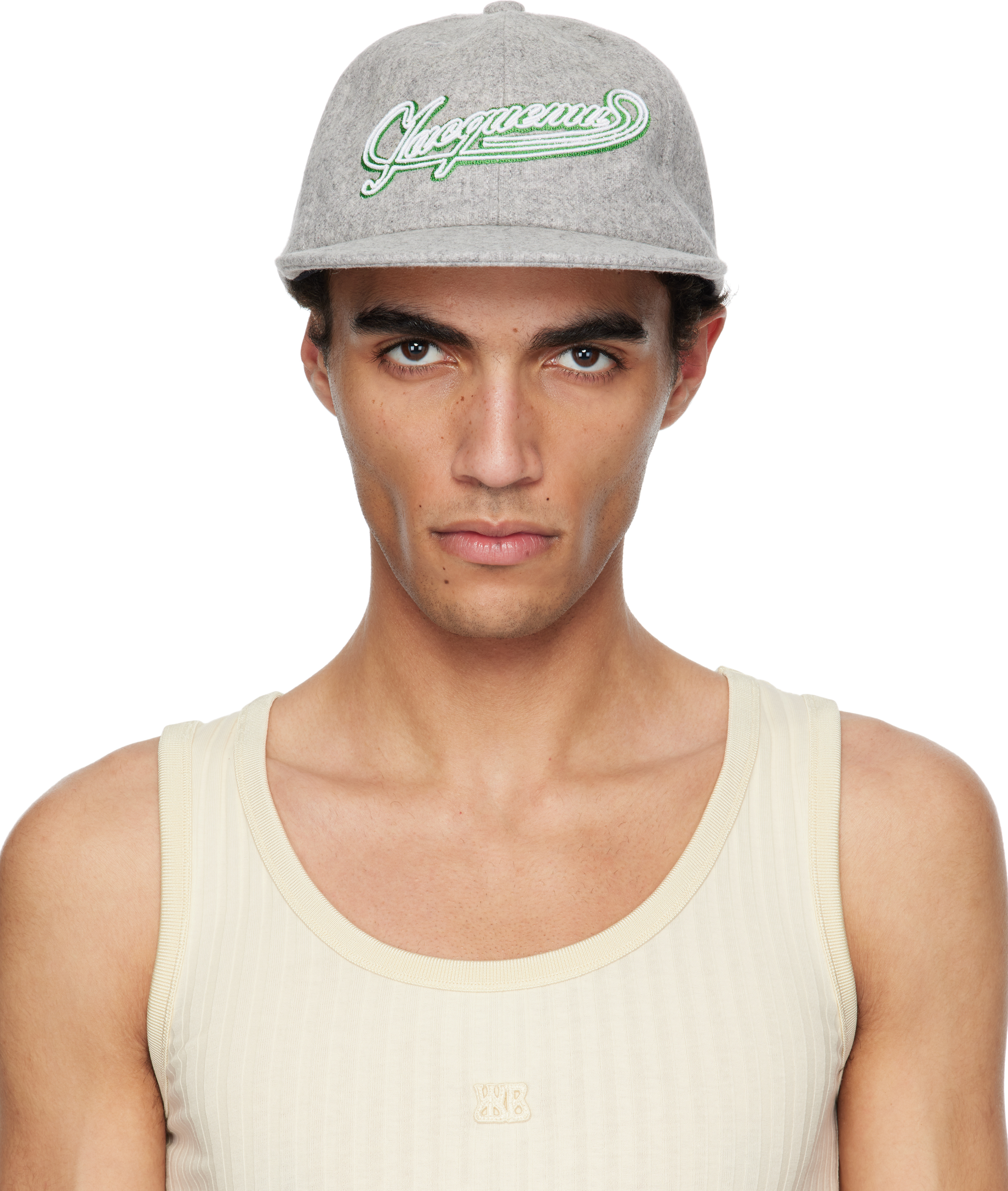 Jacquemus Gray 'the Baseball' Cap In 910 Light Grey