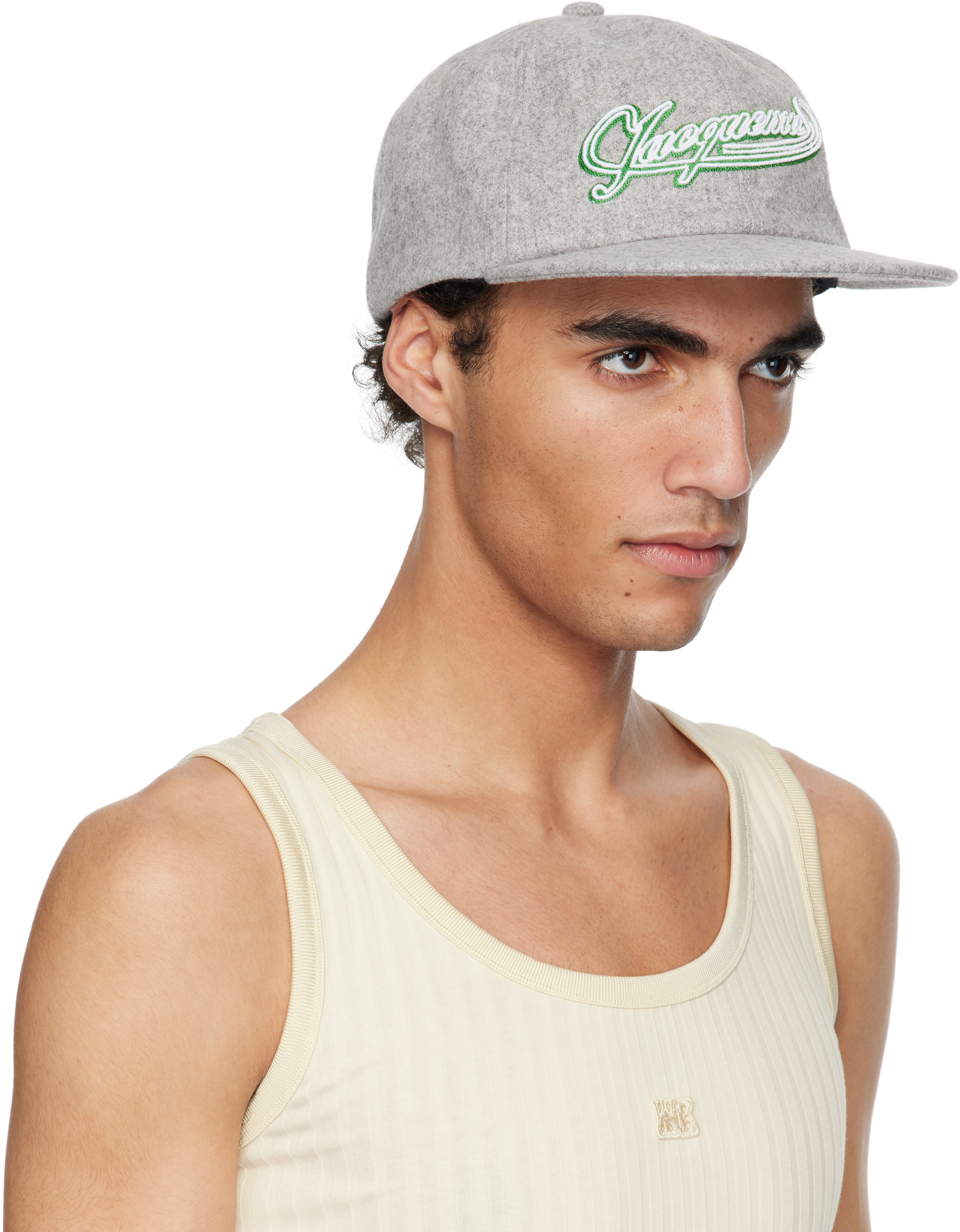 Jacquemus Gray 'the Baseball' Cap In 910 Light Grey