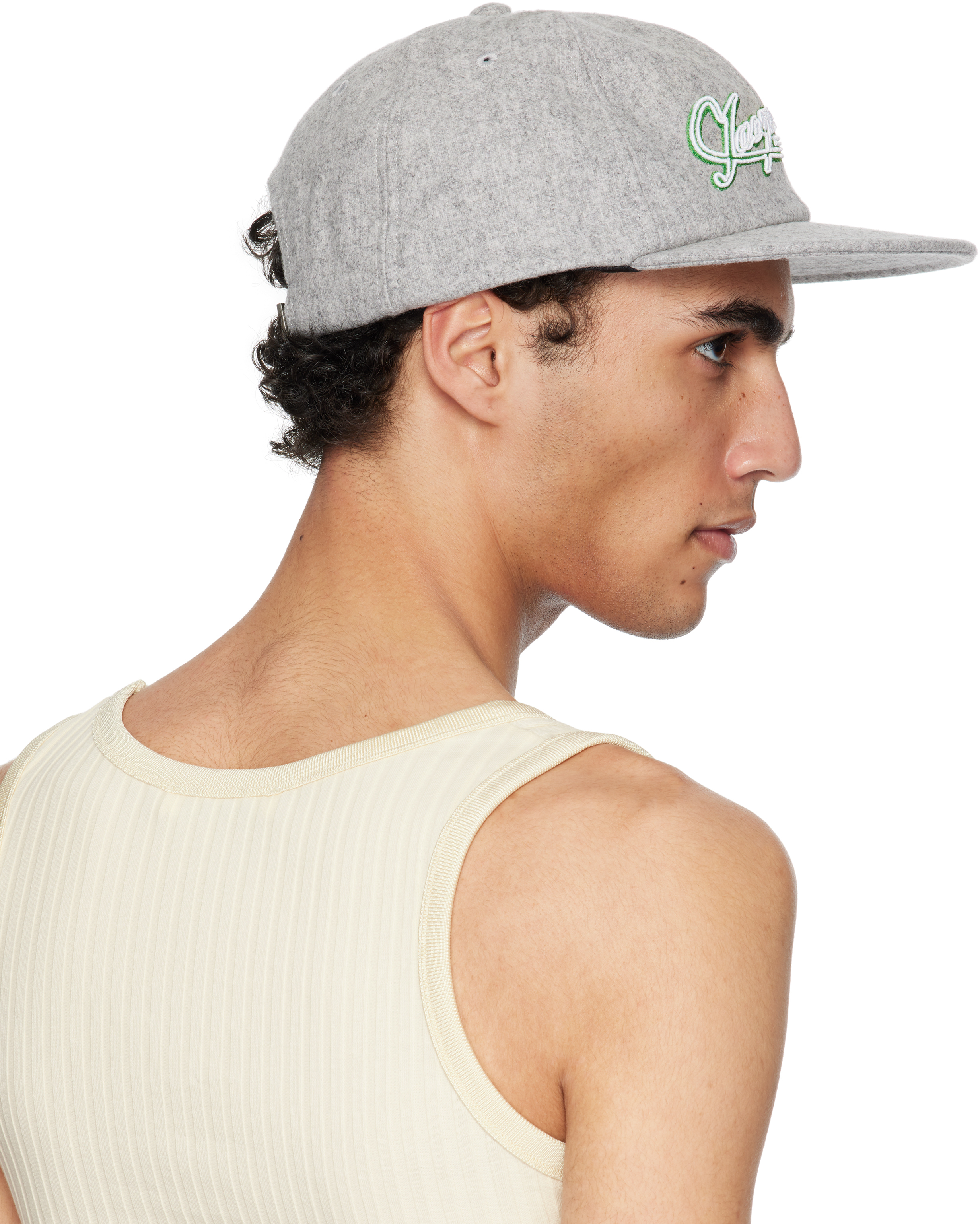 Jacquemus Gray 'the Baseball' Cap In 910 Light Grey