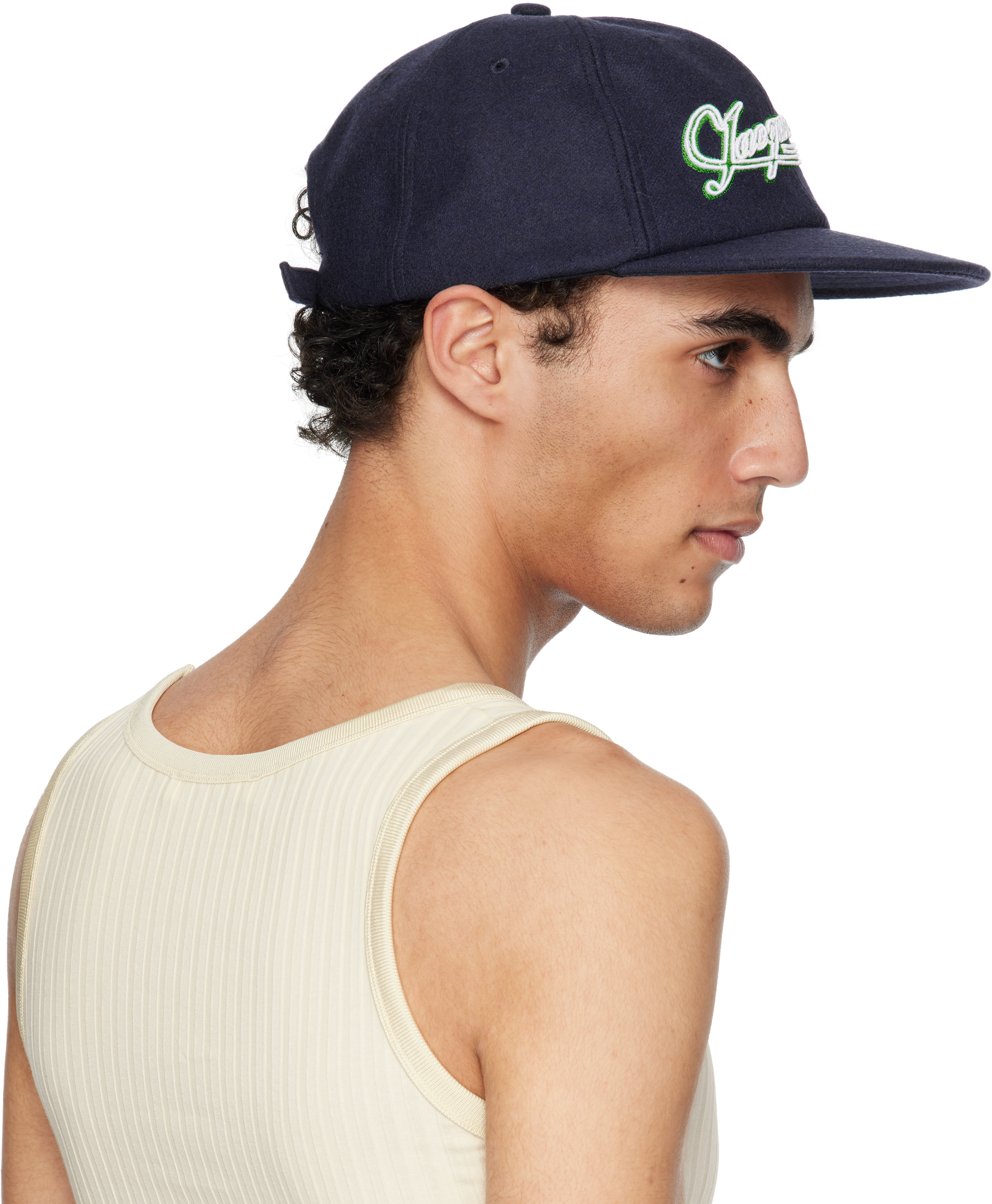 Jacquemus Navy 'the Baseball' Cap In 380 Navy