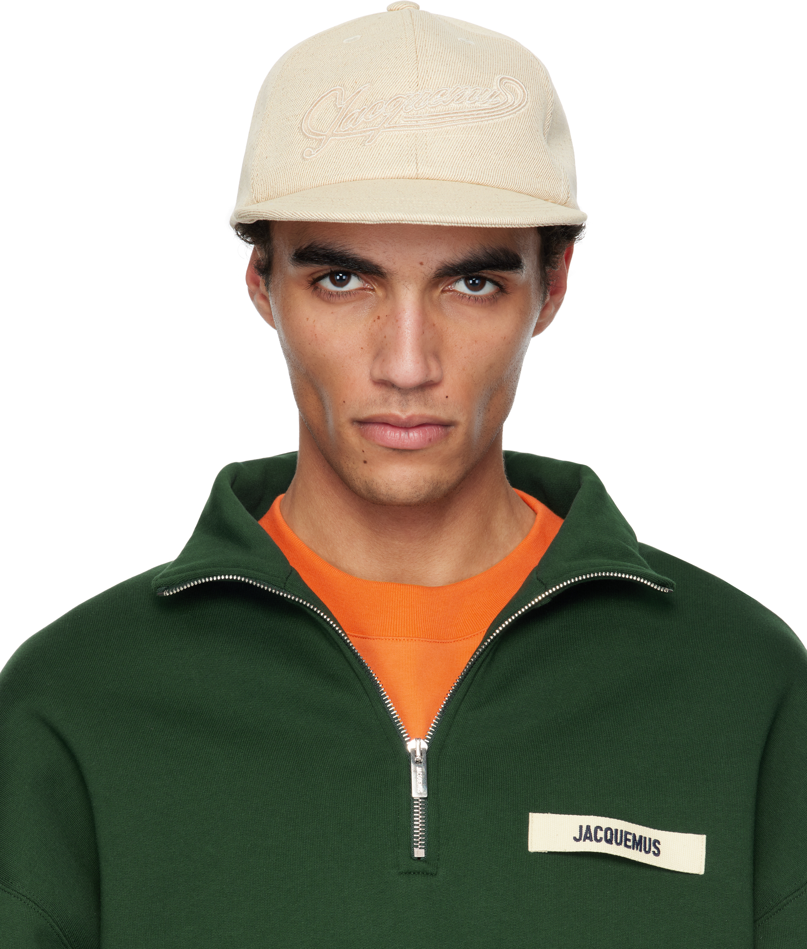 Jacquemus Off-white 'the Baseball' Cap In 110 Off-white