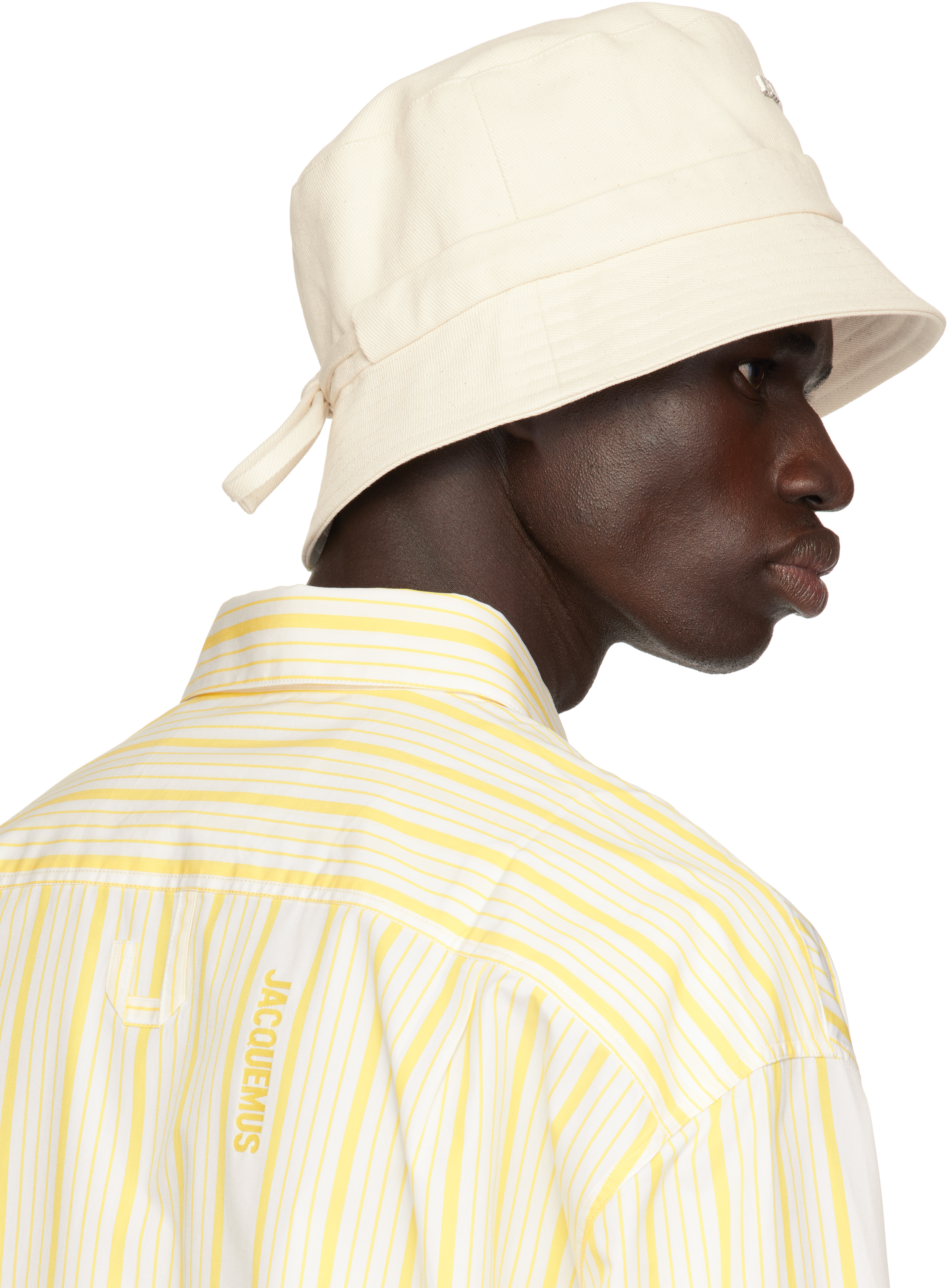 Jacquemus Off-white Les Classiques 'the Gadjo' Bucket Hat In 110 Off-white