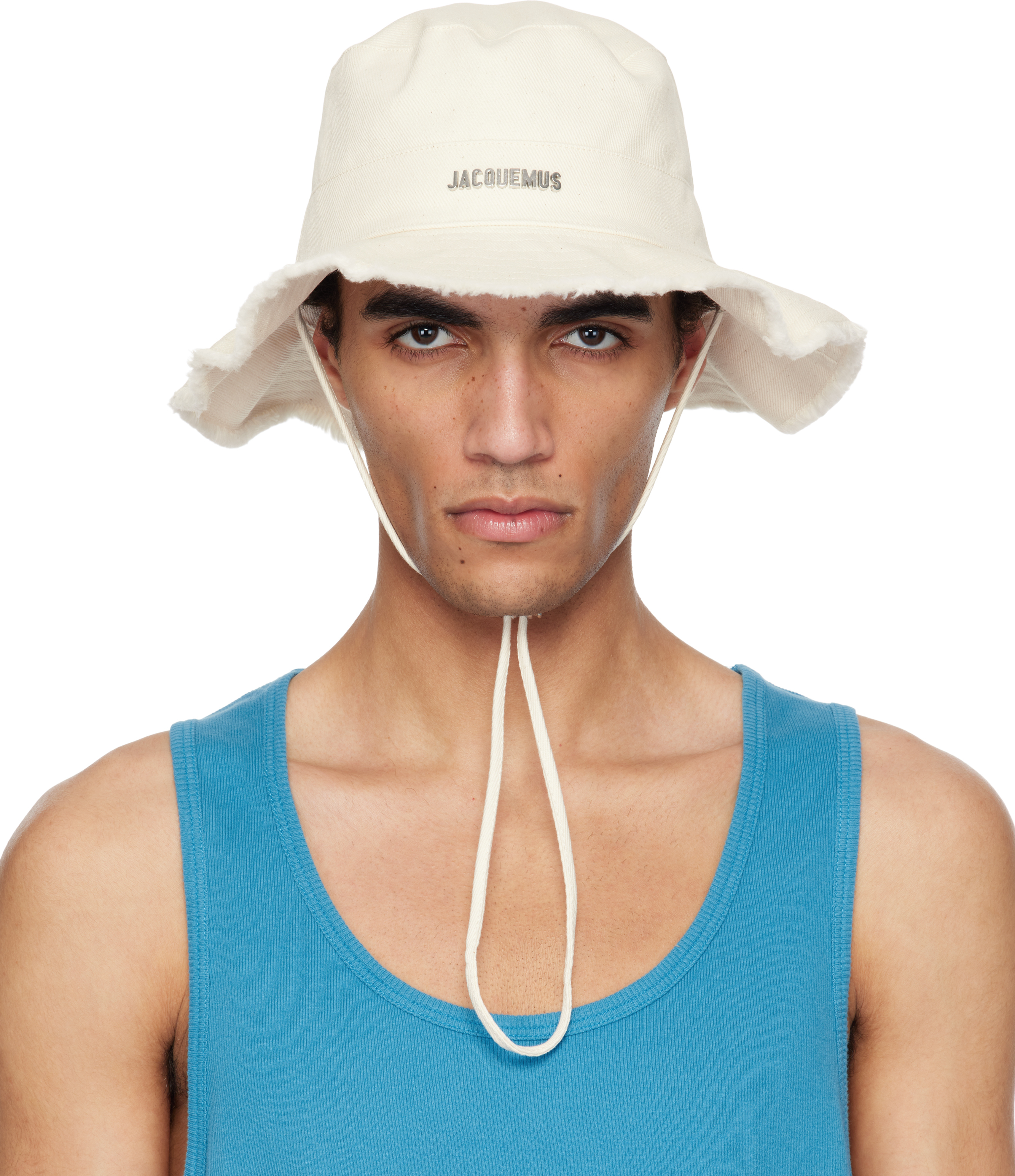 Jacquemus Off-white Les Classiques 'the Artichaut' Bucket Hat In 110 Off-white