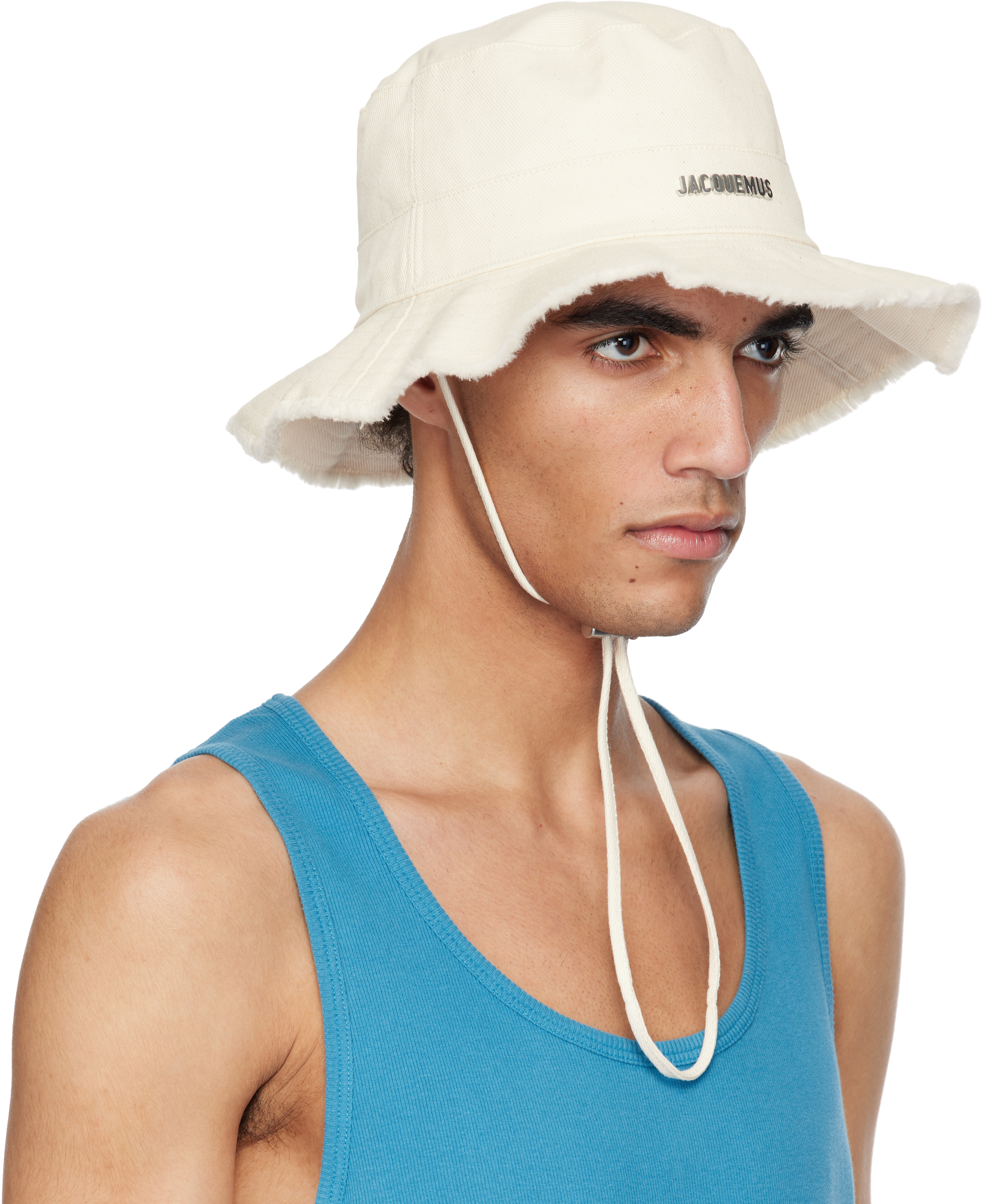 Jacquemus Off-white Les Classiques 'the Artichaut' Bucket Hat In 110 Off-white
