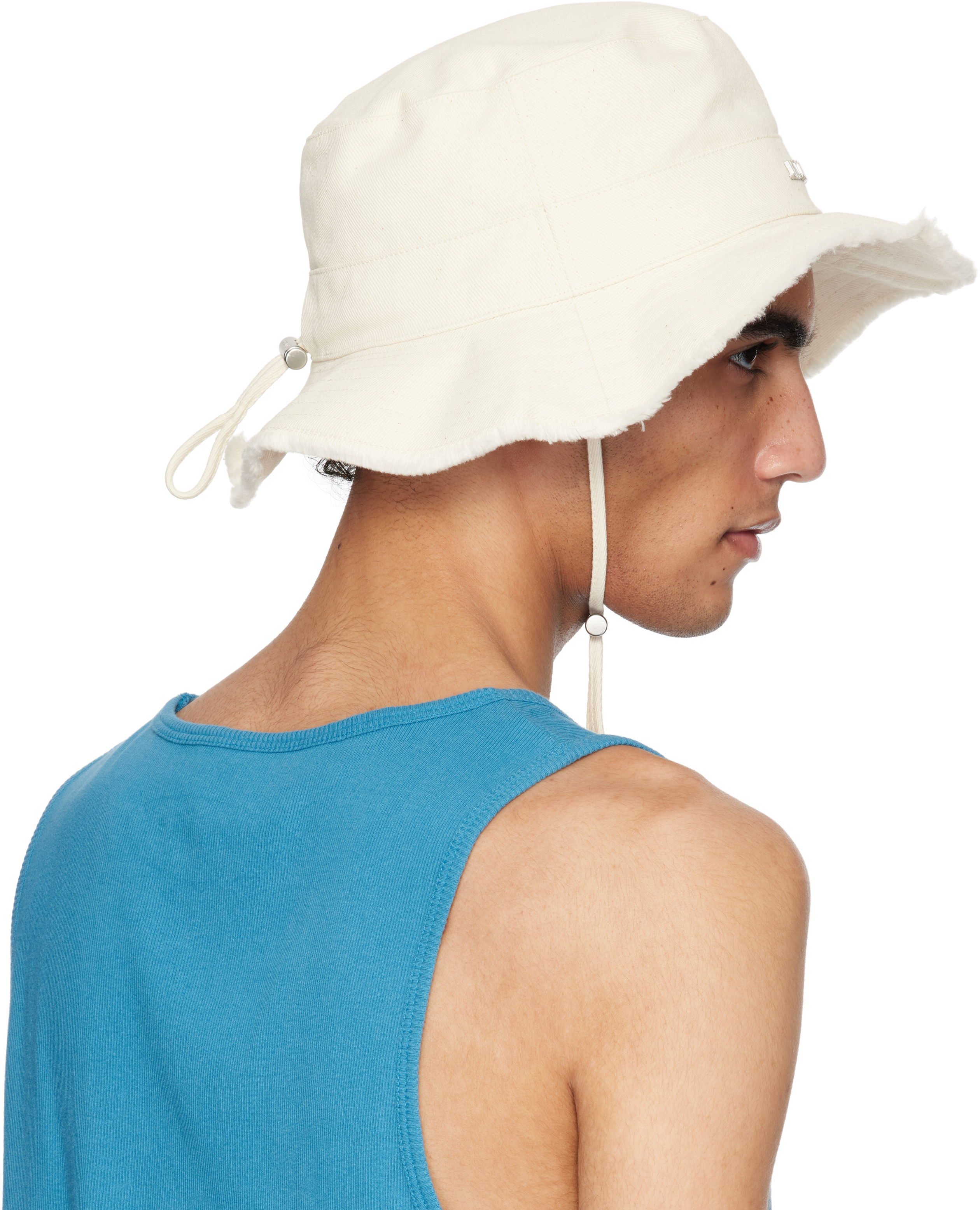 Jacquemus Off-white Les Classiques 'the Artichaut' Bucket Hat In 110 Off-white