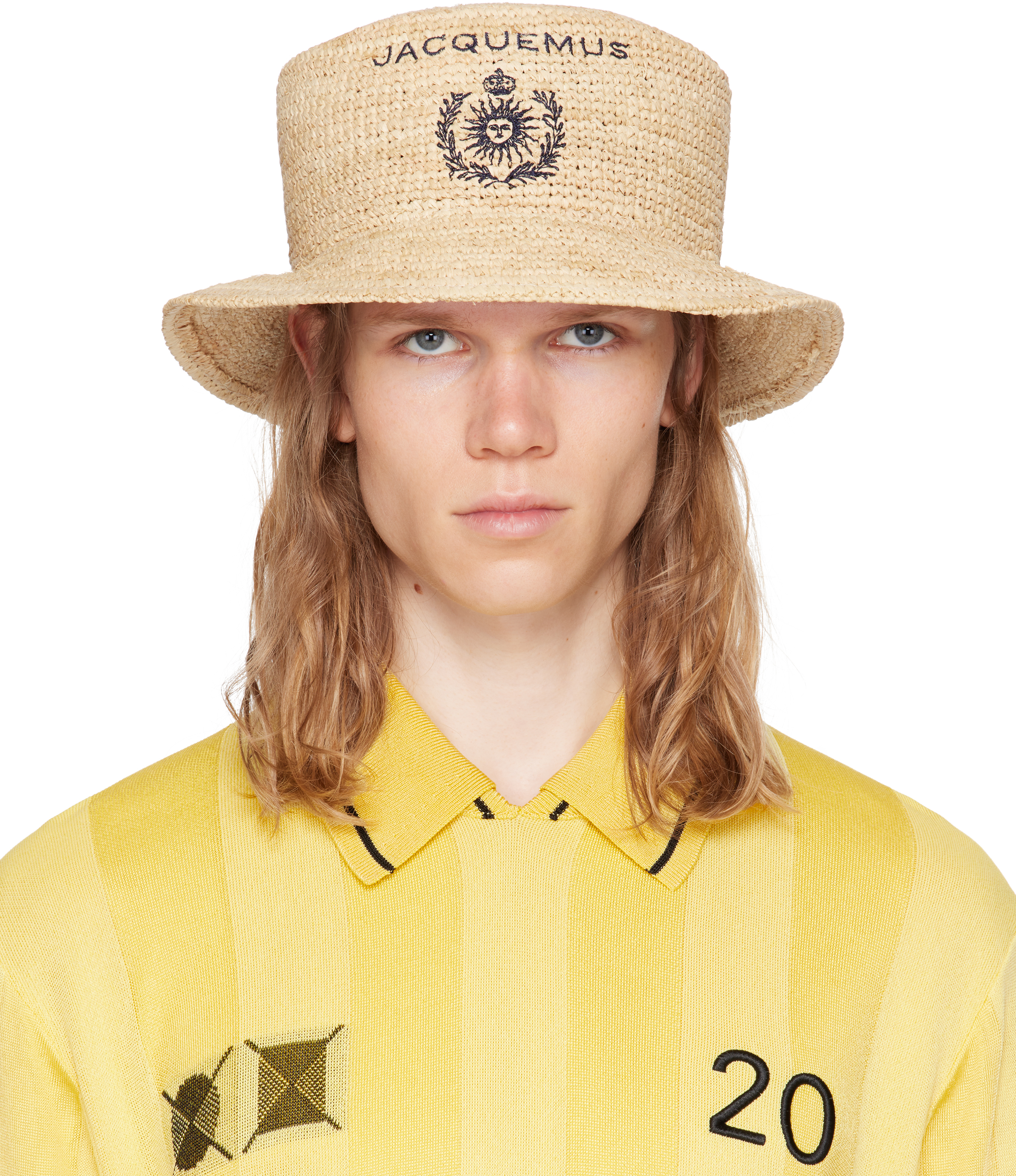 Jacquemus Beige 'le Bob Pesco' Bucket Hat In Neutral