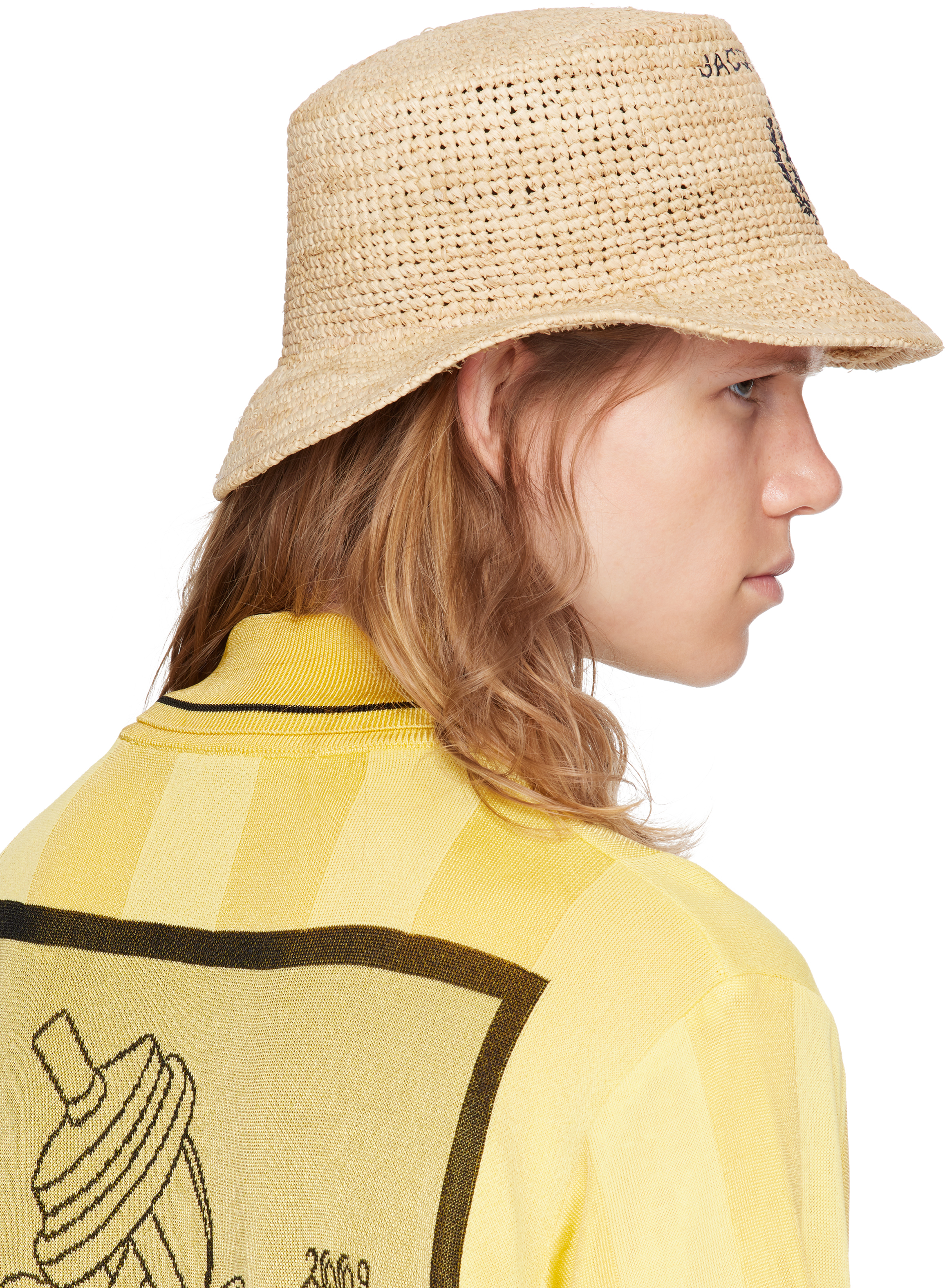 Jacquemus Beige 'le Bob Pesco' Bucket Hat In Neutral