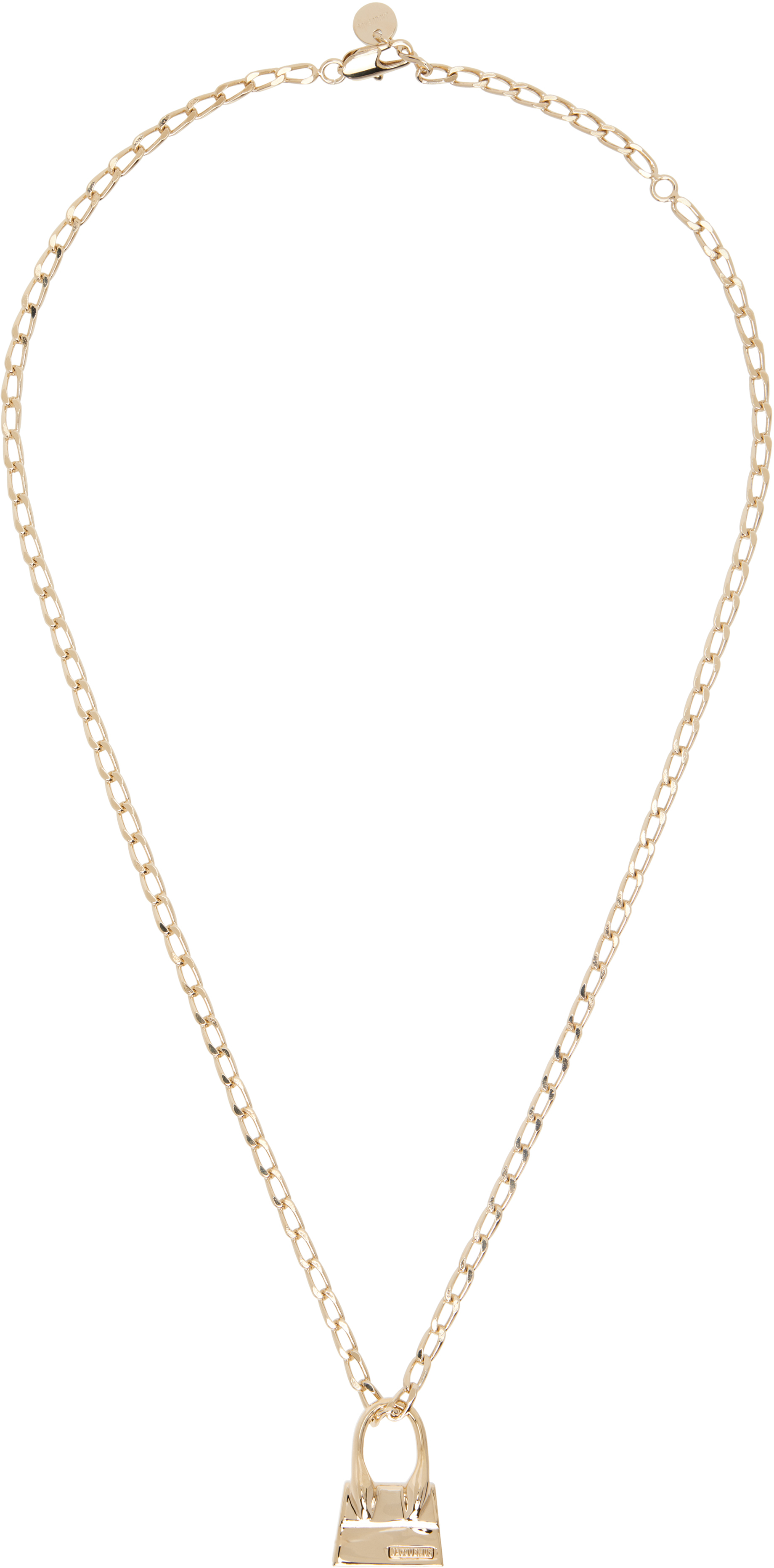 Jacquemus Gold 'the Chiquito' Necklace In 270 Light Gold