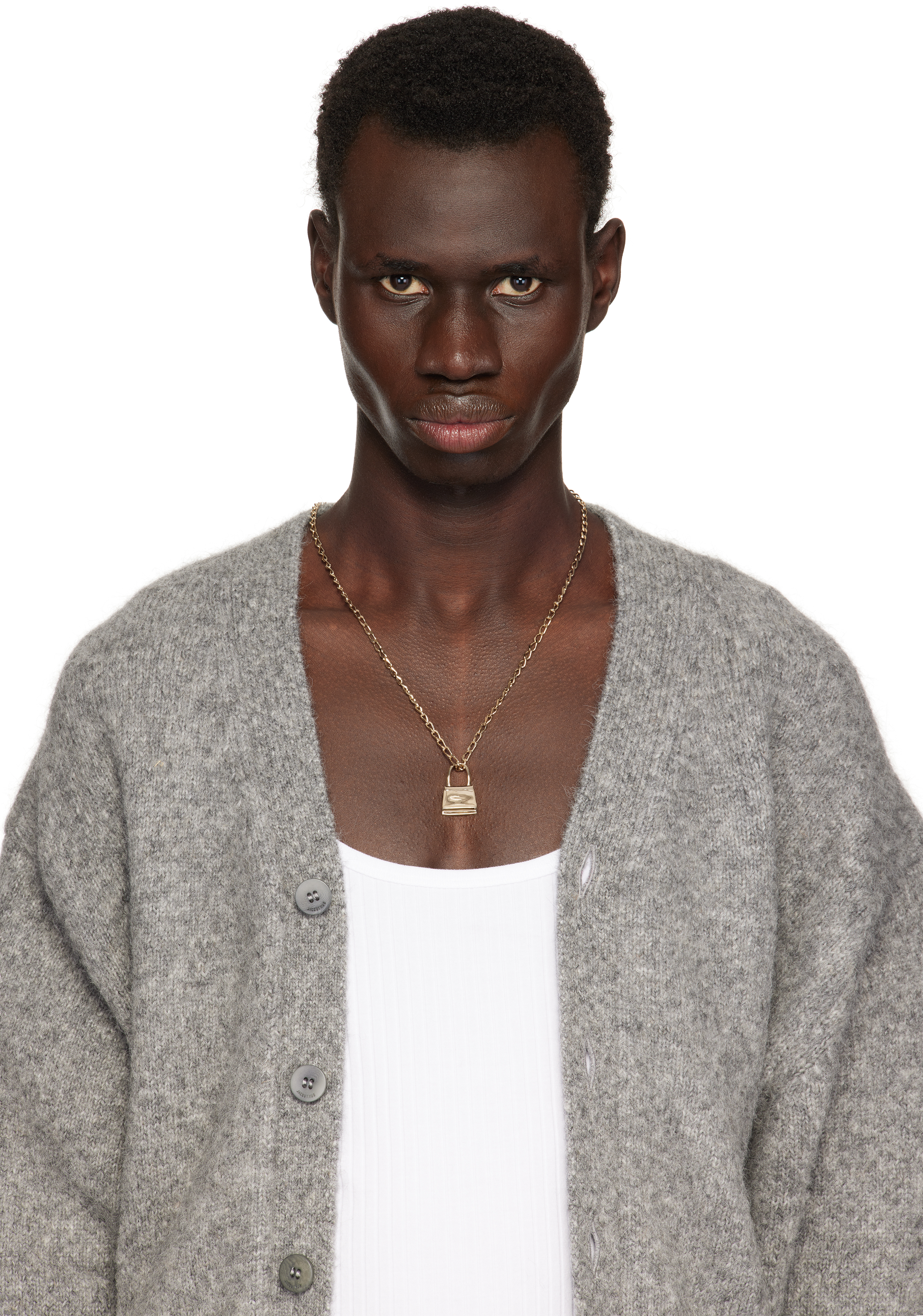 Jacquemus Gold 'the Chiquito' Necklace In 270 Light Gold