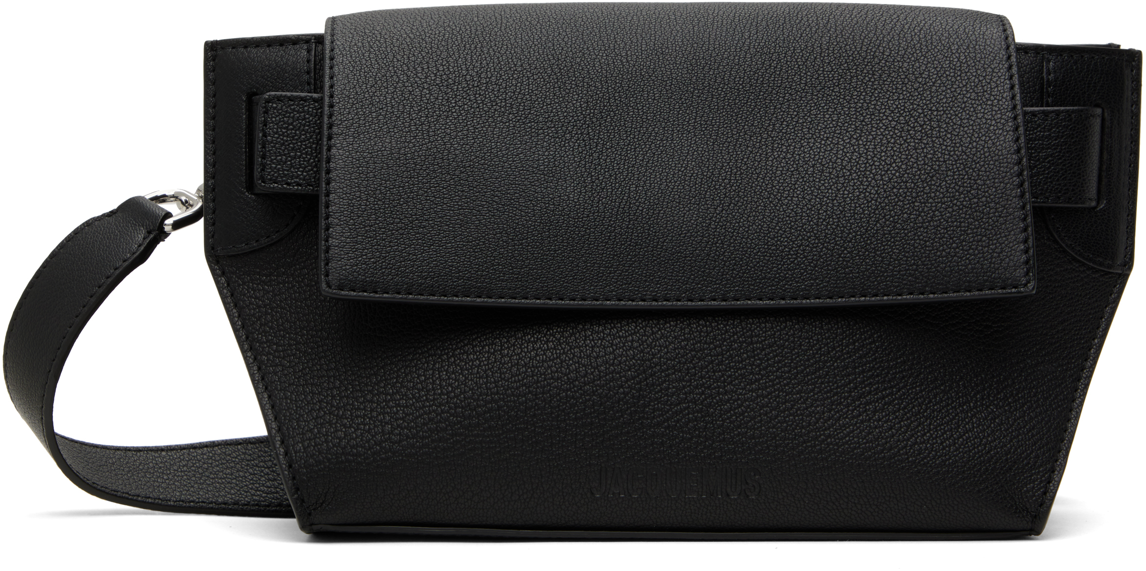 Jacquemus Black La Casa 'the Capri Messenger' Bag In 990 Black