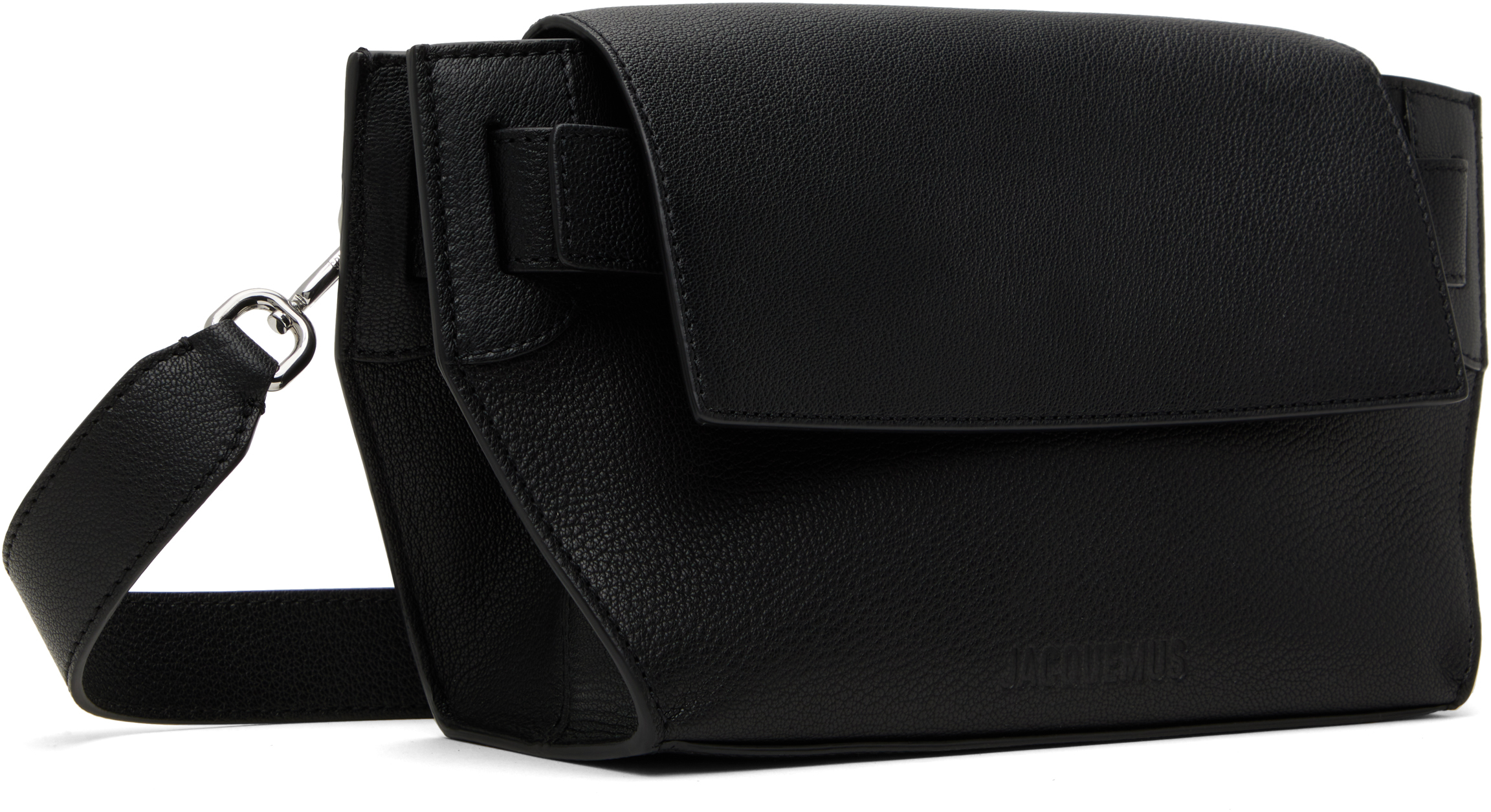 Jacquemus Black La Casa 'the Capri Messenger' Bag In 990 Black