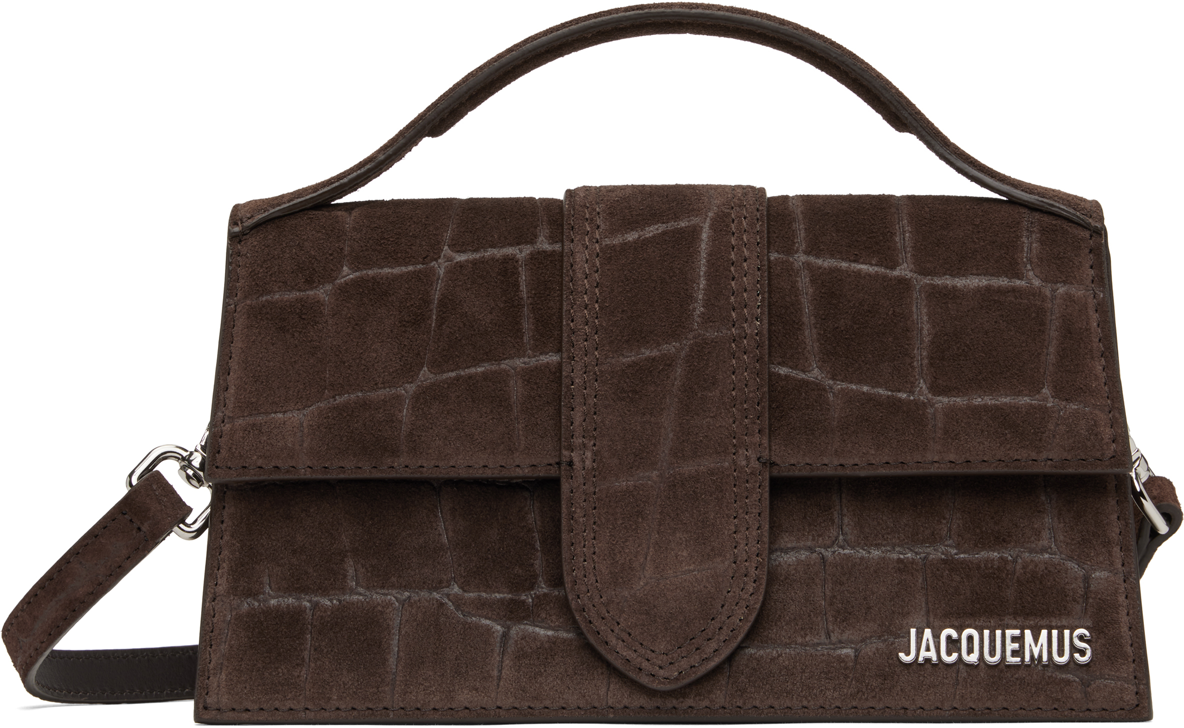 JACQUEMUS: Brown 'The large Bambino' Bag | SSENSE Canada