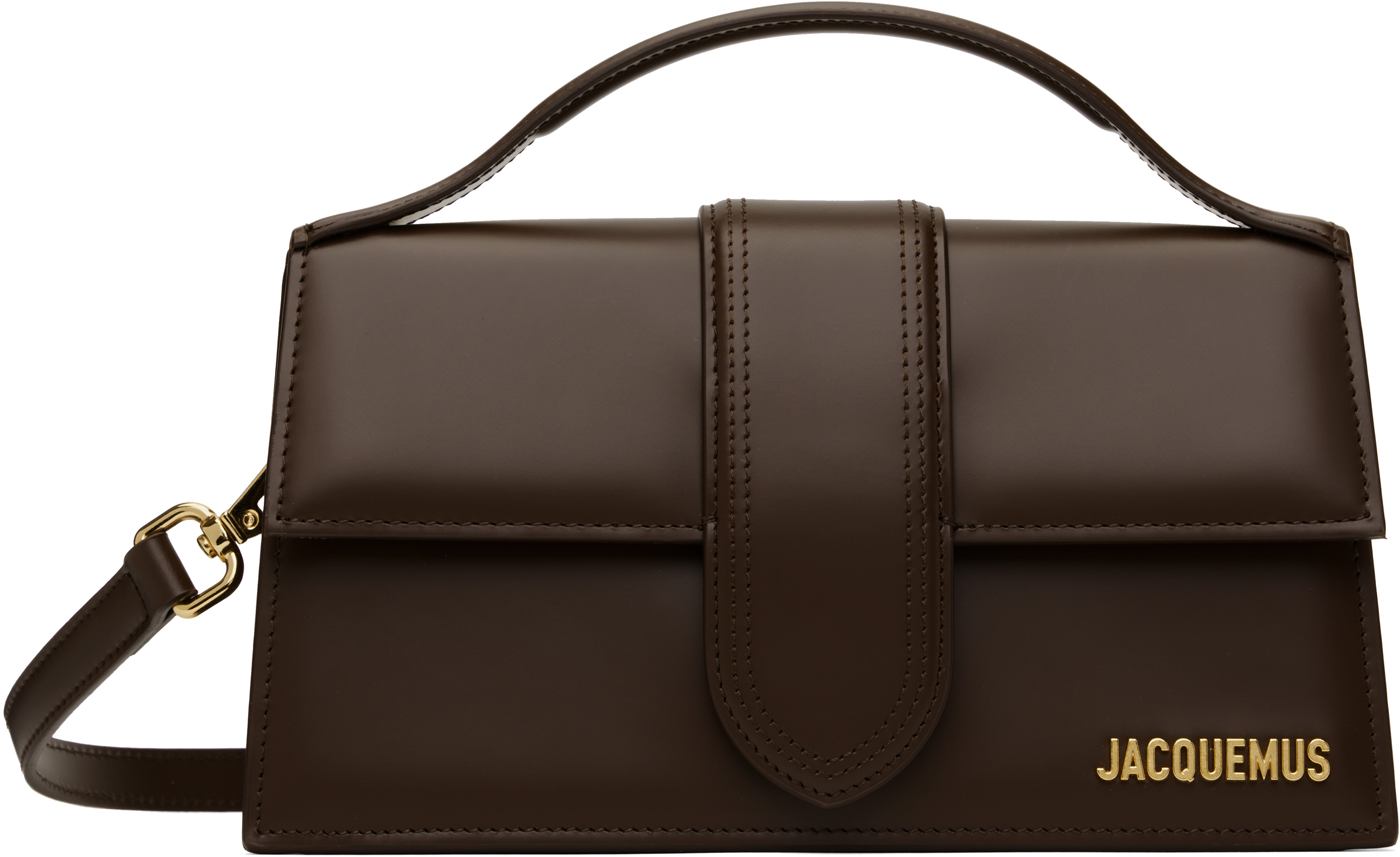 JACQUEMUS: Brown Les Classiques 'The large Bambino' Bag