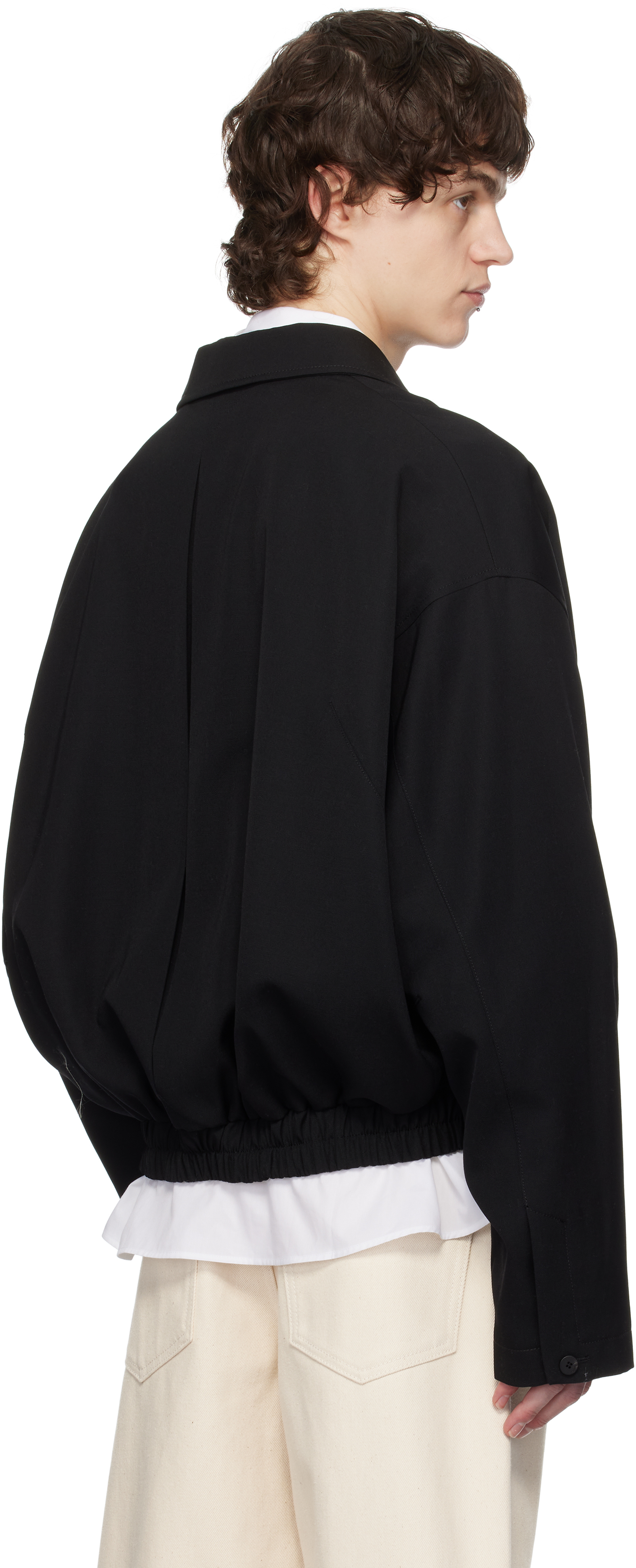 Jacquemus Le Blouson Melao Jacket In 990 Black