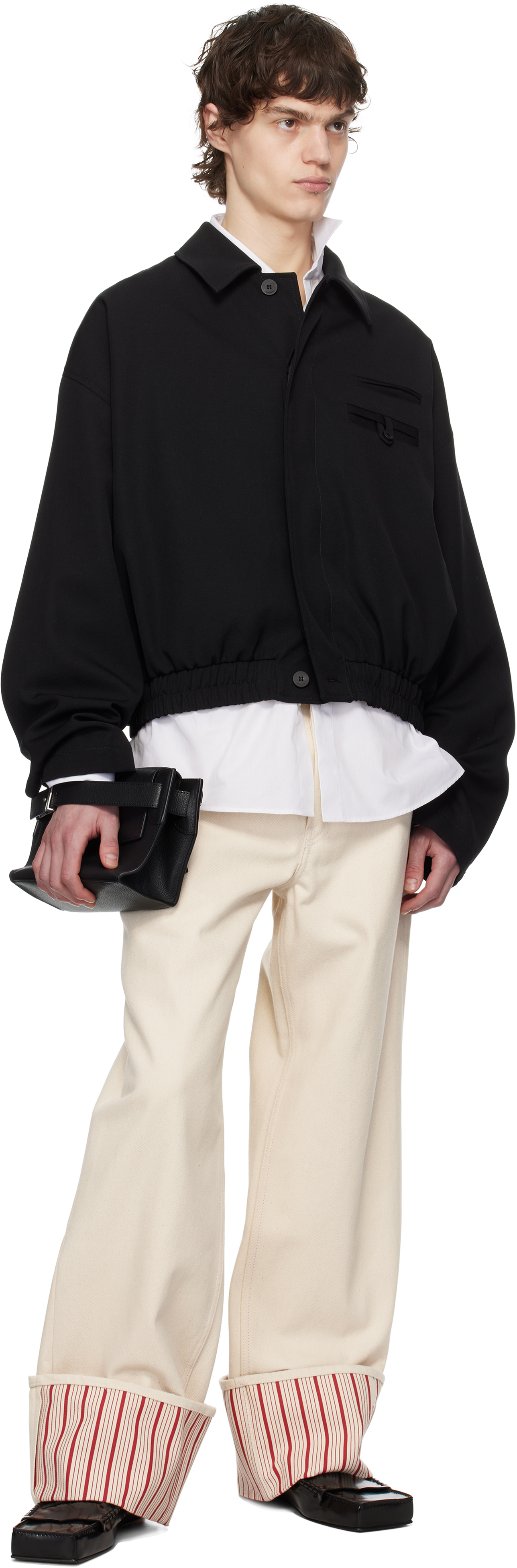 Jacquemus Le Blouson Melao Jacket In 990 Black