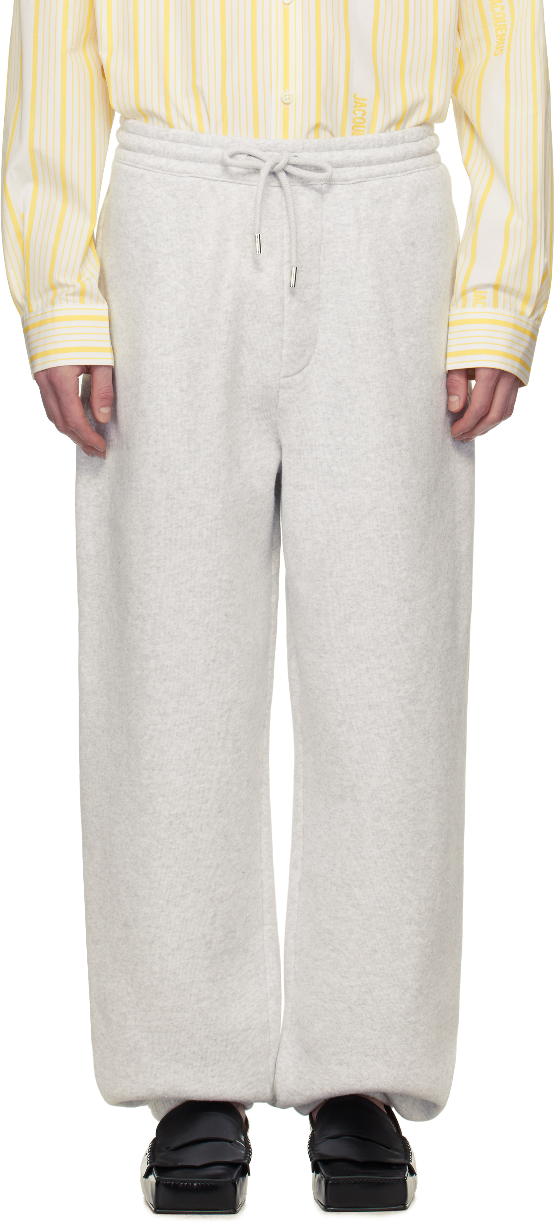 Jacquemus Gray La Croisière 'the Torneo' Sweatpants In 9cm Athletic Club Gr