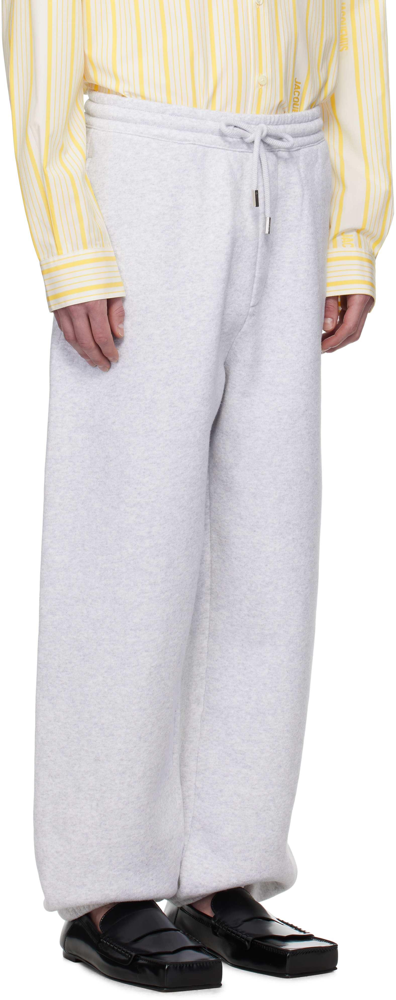 Jacquemus Gray La Croisière 'the Torneo' Sweatpants In 9cm Athletic Club Gr