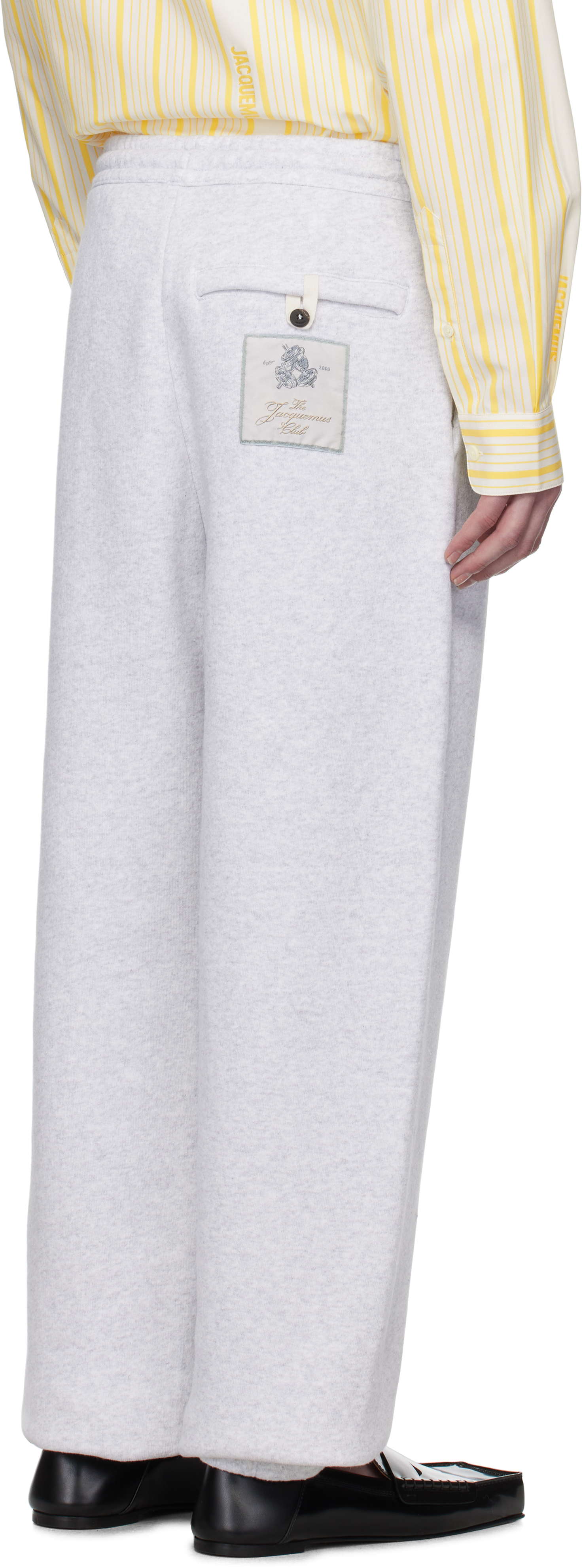 Jacquemus Gray La Croisière 'the Torneo' Sweatpants In 9cm Athletic Club Gr