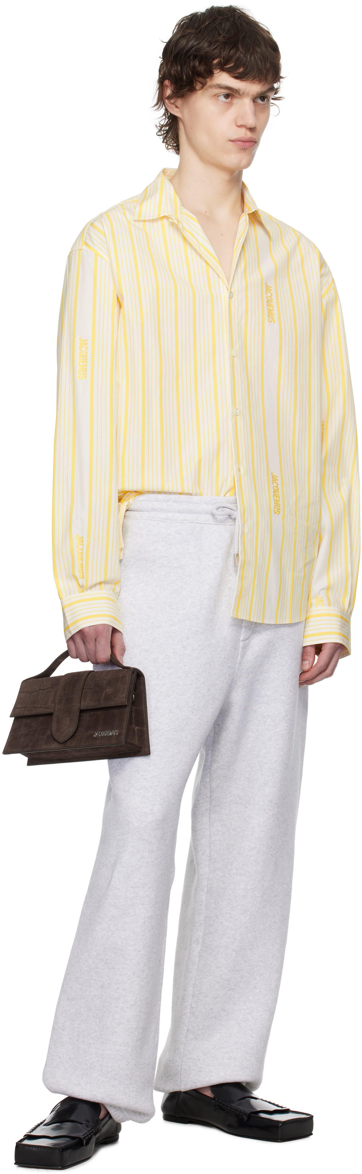 Jacquemus Gray La Croisière 'the Torneo' Sweatpants In 9cm Athletic Club Gr