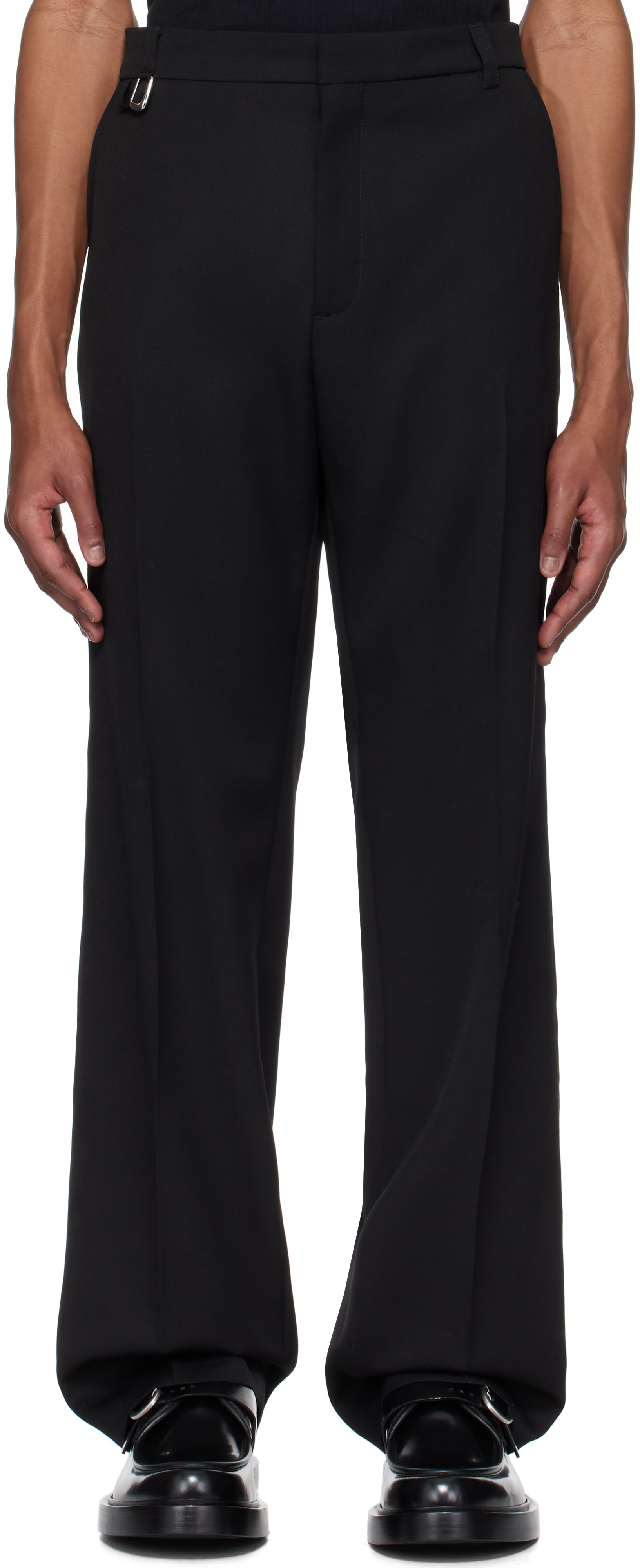Jacquemus Black La Casa 'the Melo' Trousers In 990 Black