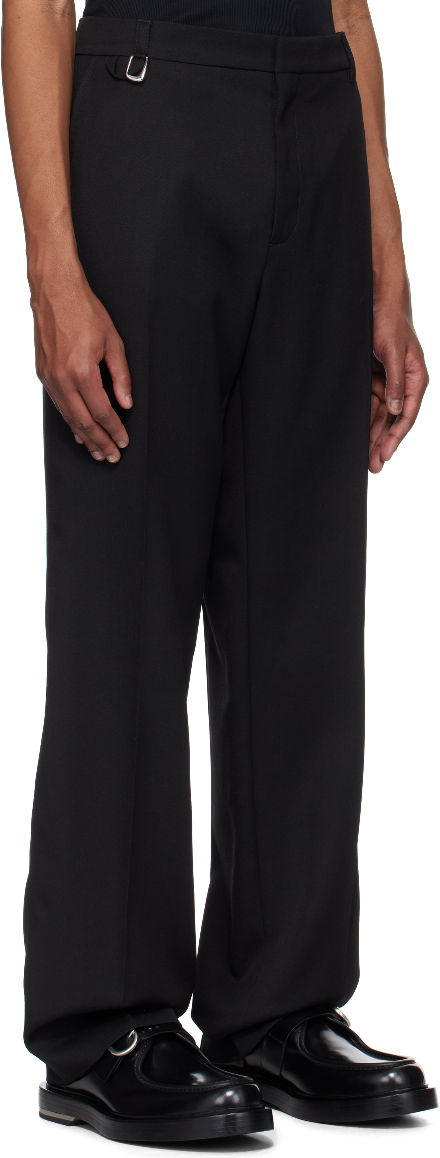 Jacquemus Black La Casa 'the Melo' Trousers In 990 Black
