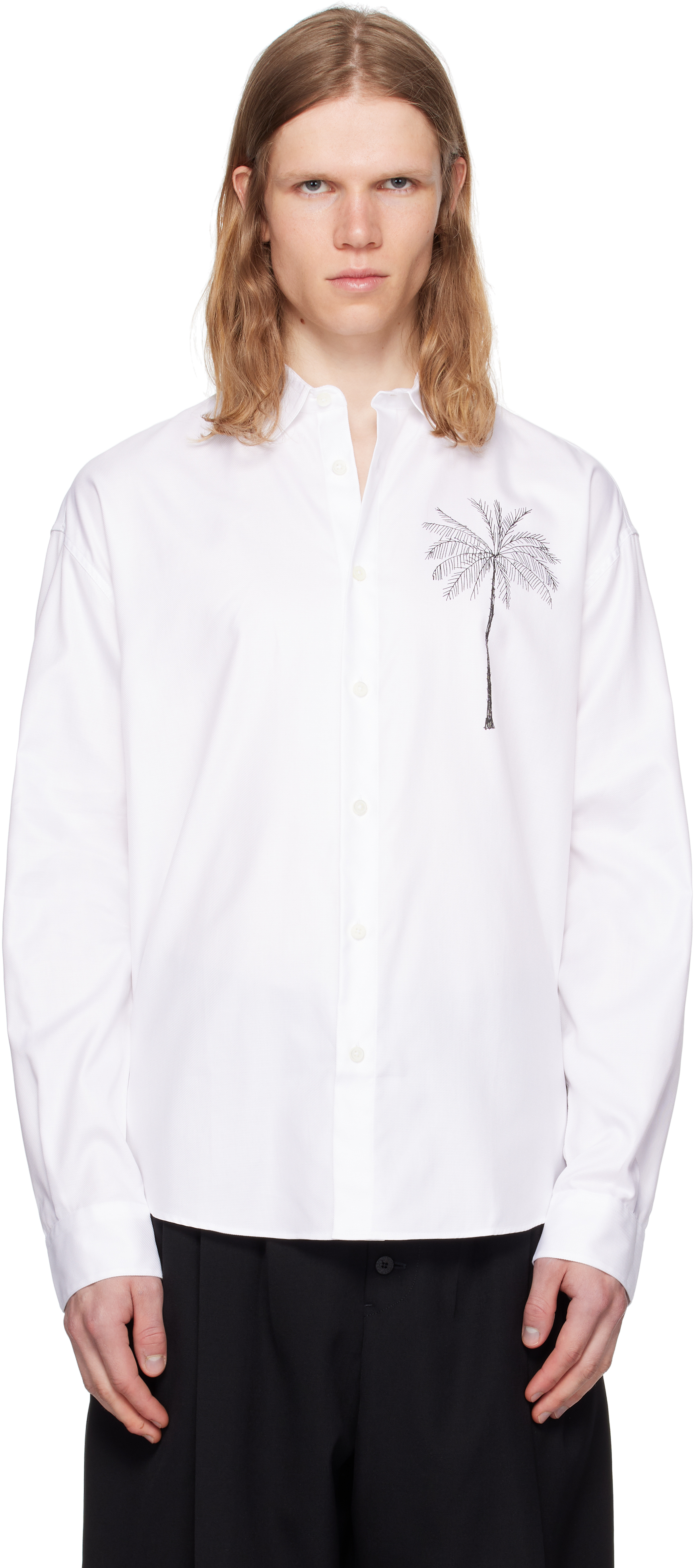 JACQUEMUS ホワイト シャツ XS 34 JACQUEMUS ホワイト シャツ XS 34