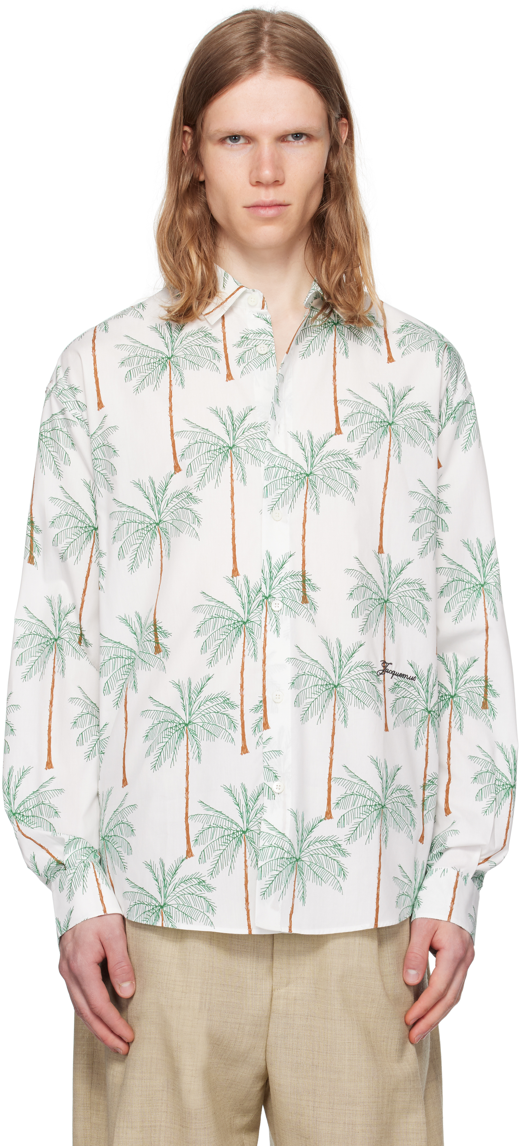 White & Green La Croisière 'The Simon' Shirt