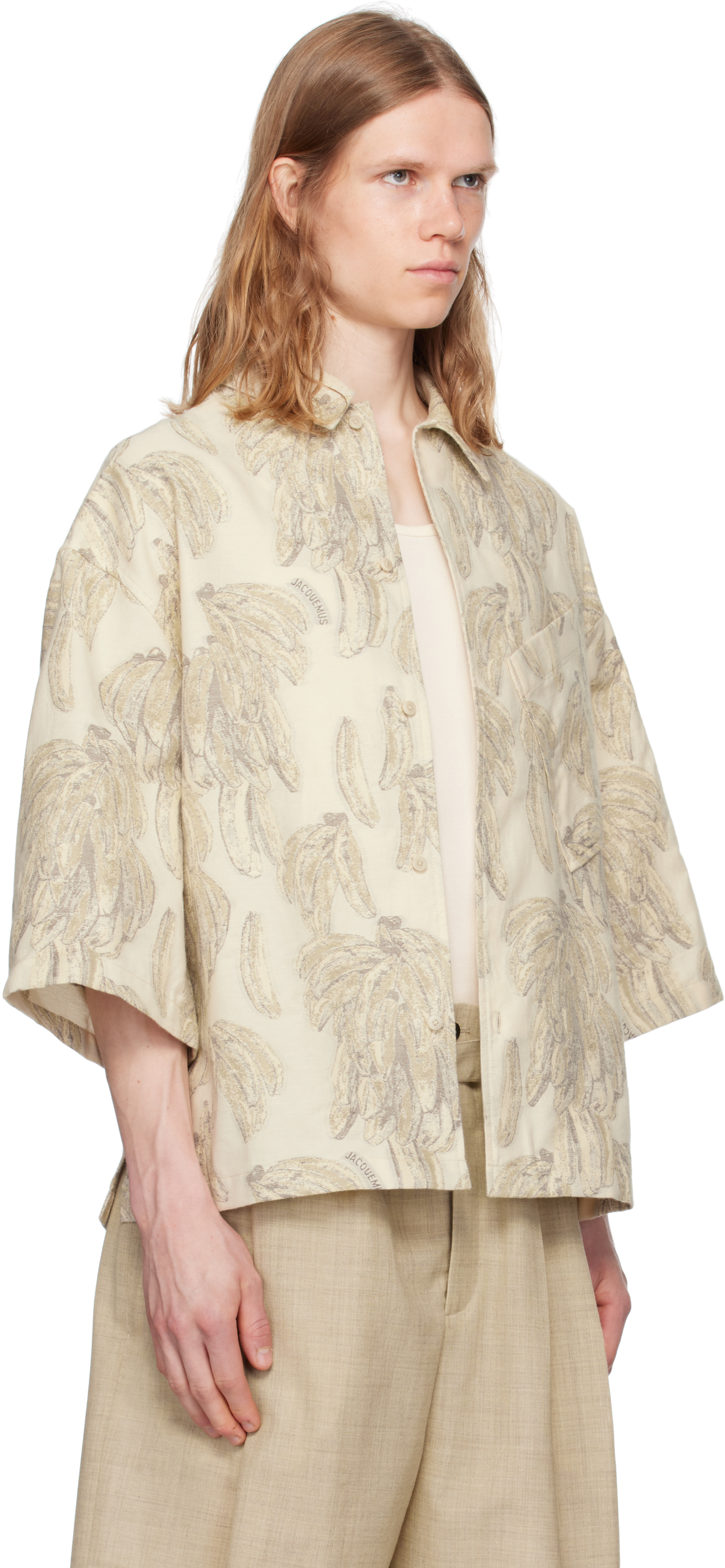 Jacquemus Beige La Croisière 'the Aloe' Shirt In Neutral