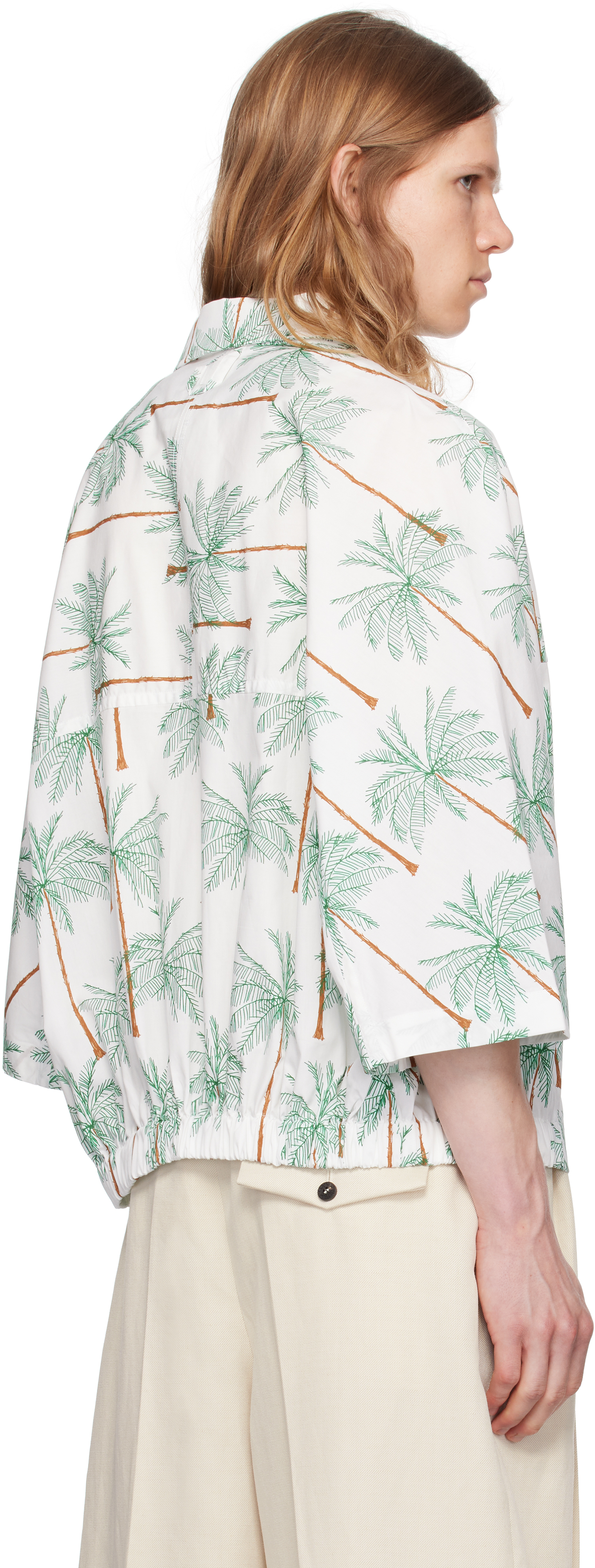 Jacquemus La Chemise Canevas Button-up Shirt In Green