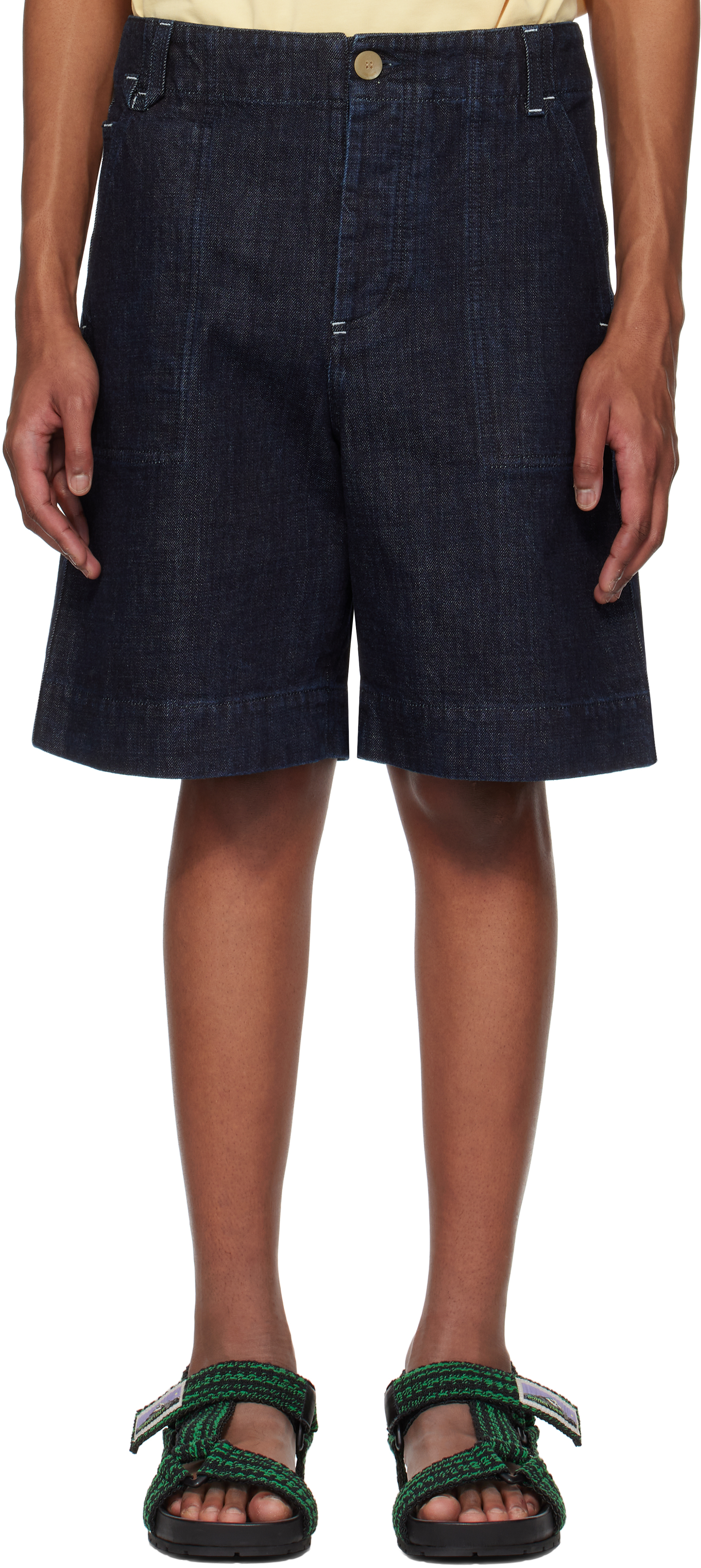 Navy La Croisière 
The de-Nîmes
 Denim Shorts