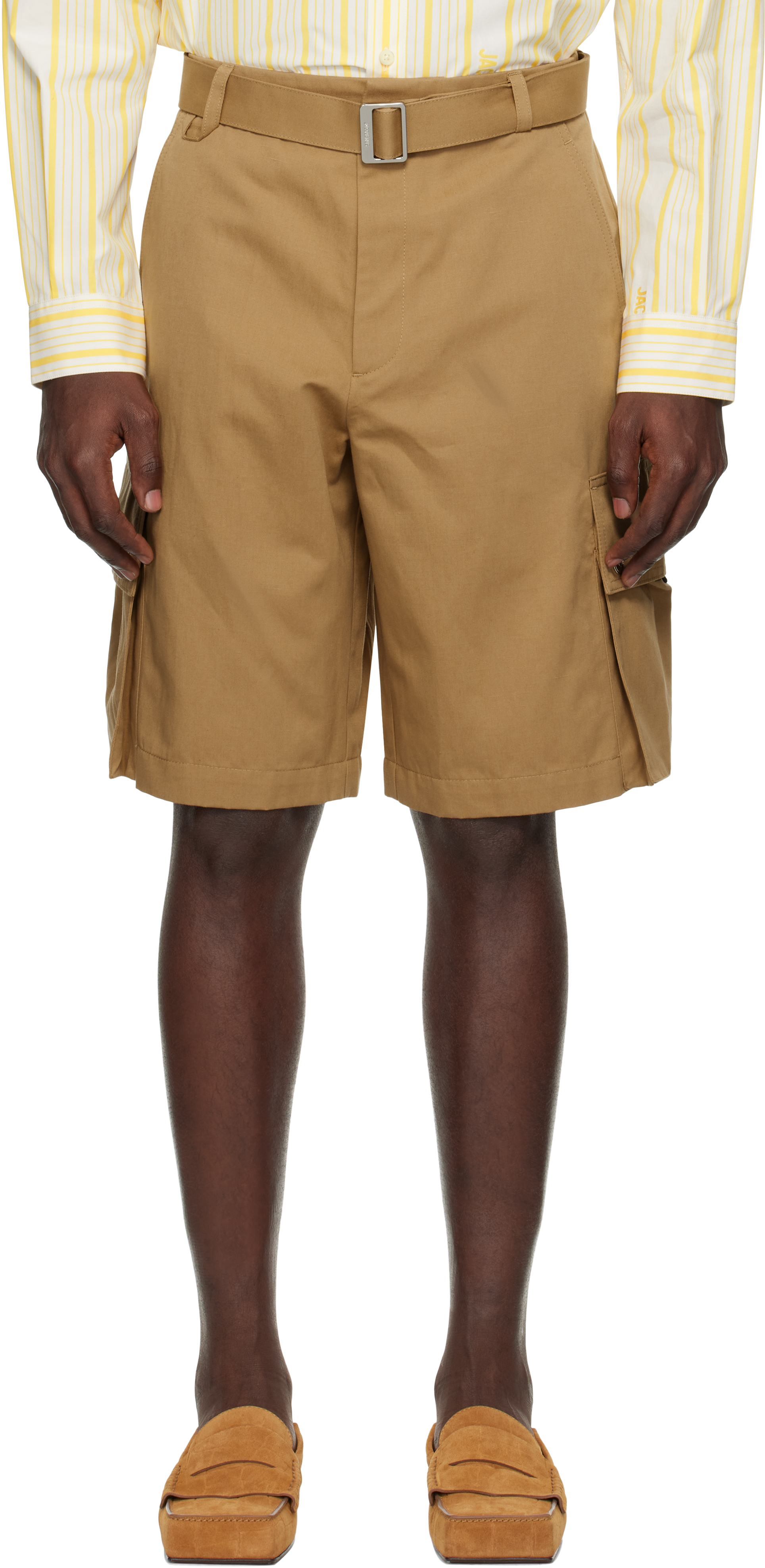 Tan La Croisière 'The cargo bermuda' Shorts