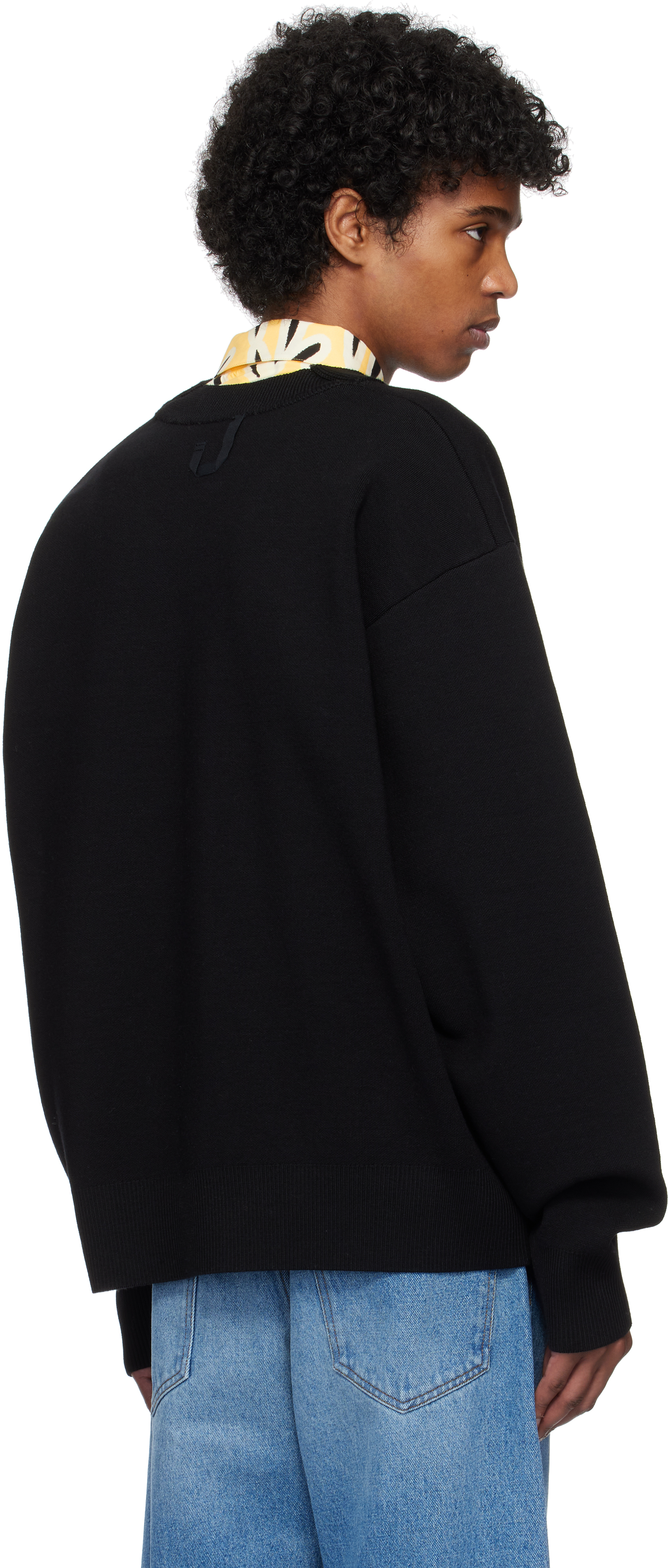 Jacquemus Men's Cardigan Boutonne In Black