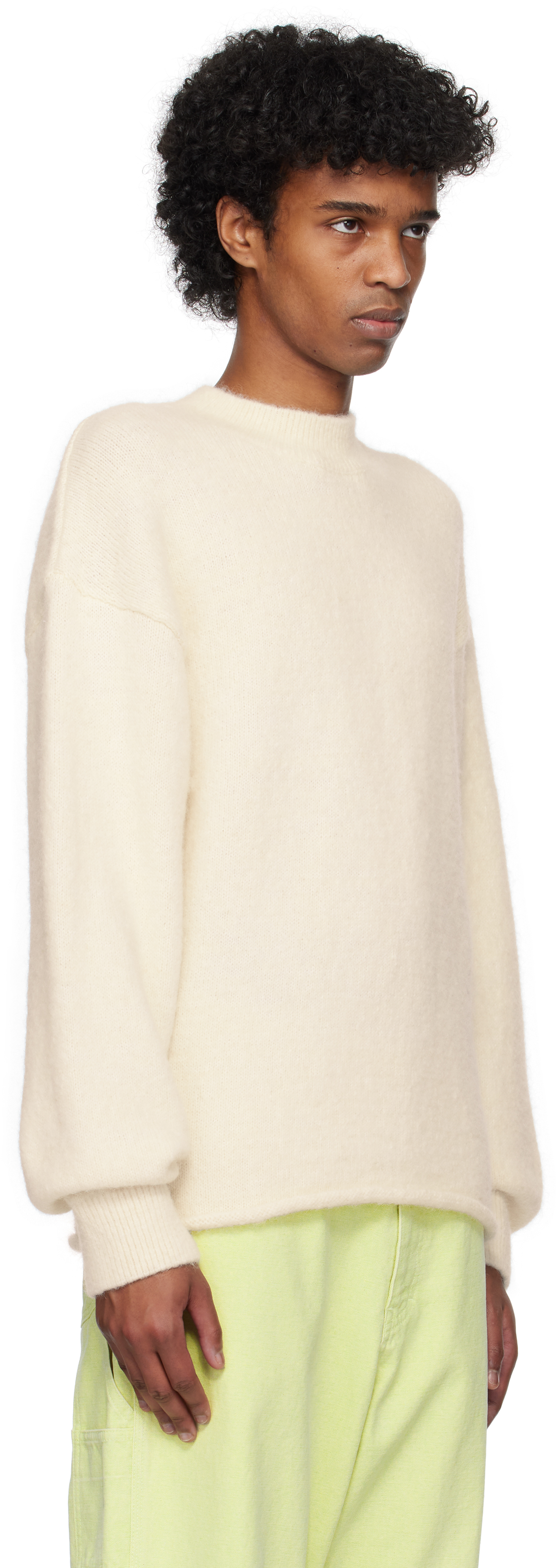 Jacquemus Off-white Les Classiques 'the ' Sweater In 130 Light Beige