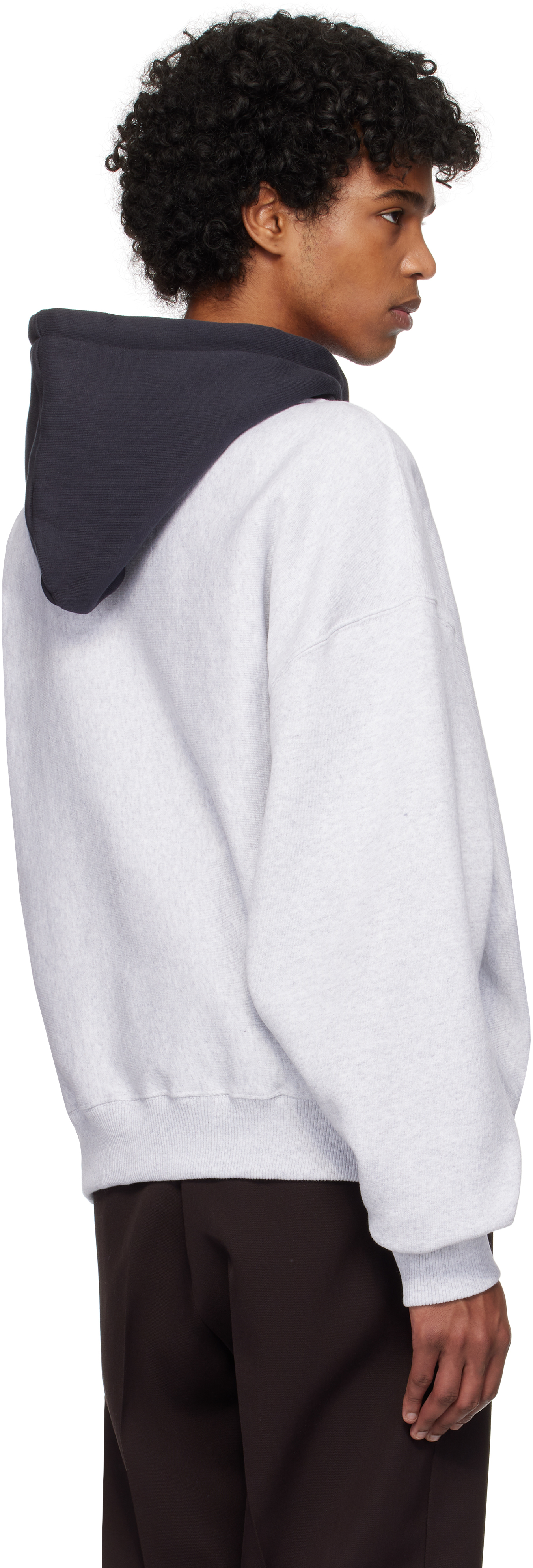 Jacquemus Light Grey Le Hoodie Baseball Sweatshirt Men In 950 Grey