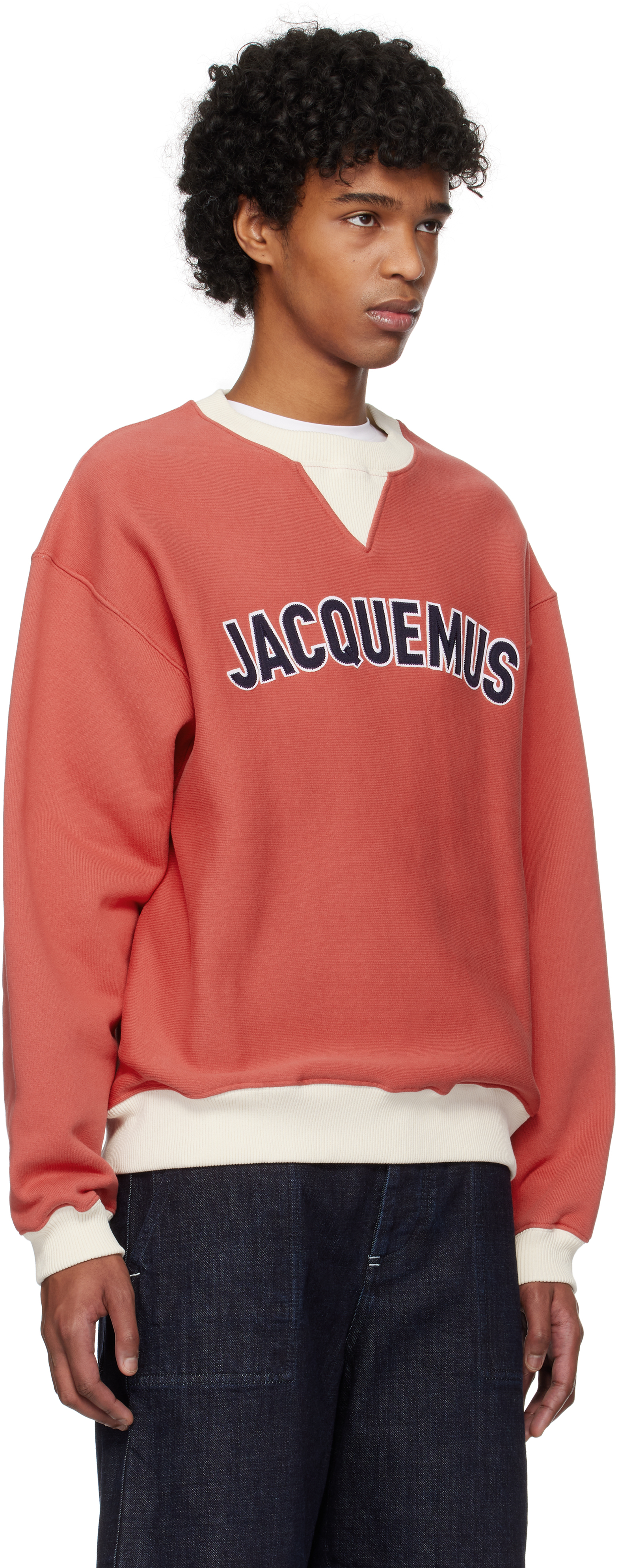 JACQUEMUS RED 'THE BASEBALL' SWEATSHIRT