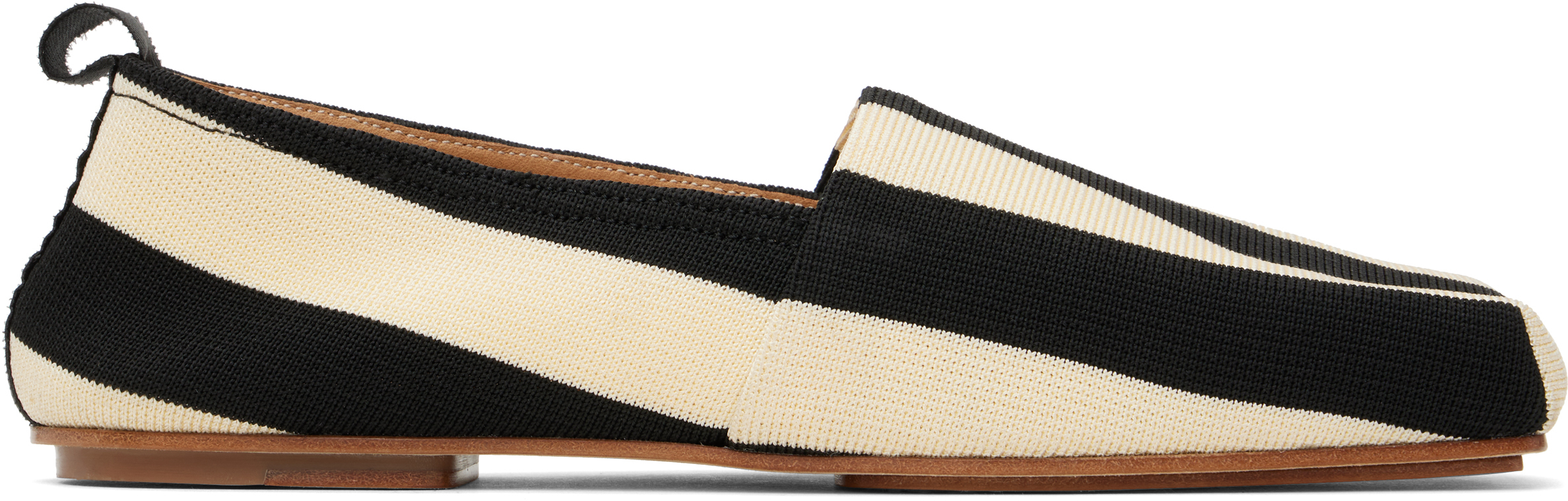 Jacquemus Beige & Black La Croisière 'the Carré' Espadrilles